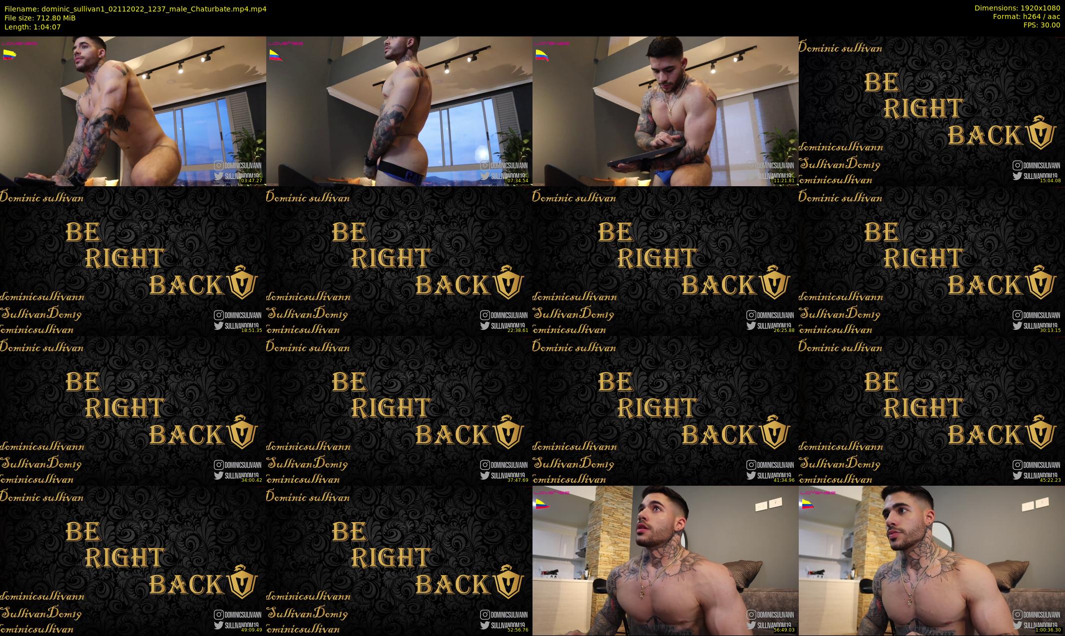 dominic_sullivan1 — 65 minute Chaturbate male cam show recording, 1080p, Nov 2, 2022