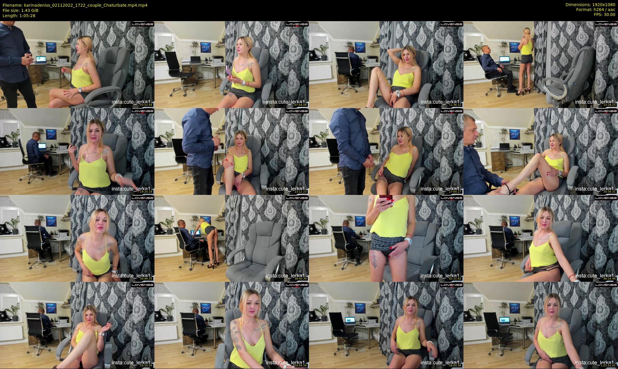 karinadeniss — 66 minute Chaturbate couple cam show recording, 1080p, Nov 2, 2022