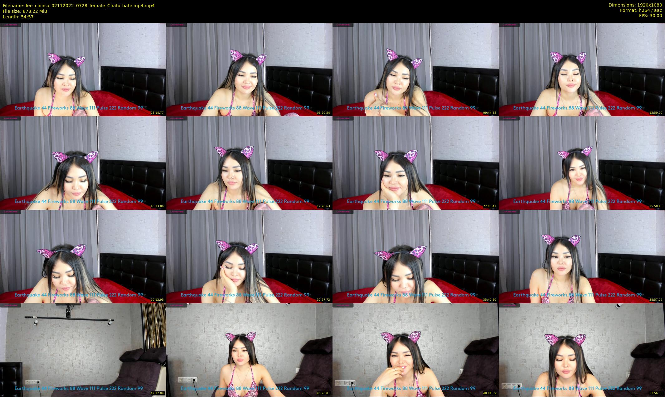lee_chinsu — 55 minute Chaturbate female cam show recording, 1080p, Nov 2, 2022