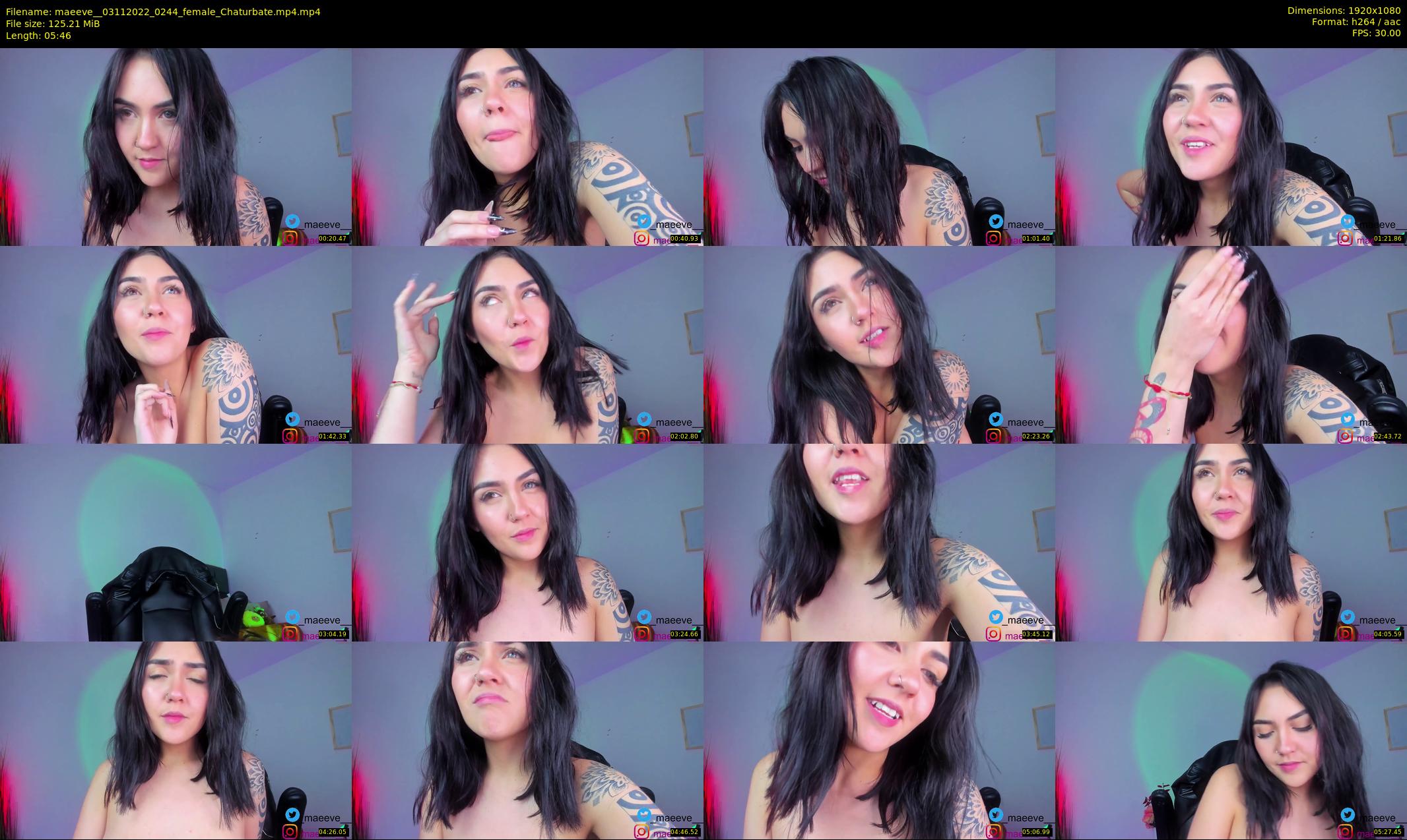 maeeve_ — 6 minute Chaturbate female cam show recording, 1080p, Nov 3, 2022