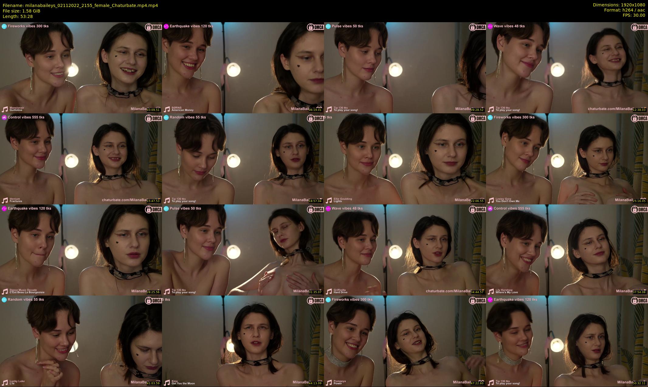 milanabaileys — 54 minute Chaturbate female cam show recording, 1080p, Nov 2, 2022
