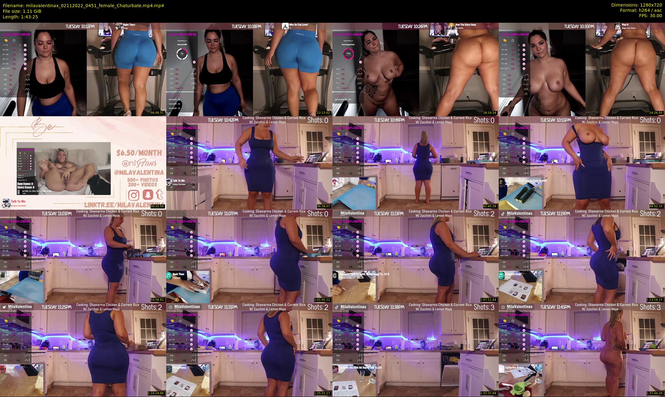 milavalentinax — 104 minute Chaturbate female cam show recording, 720p, Nov 2, 2022