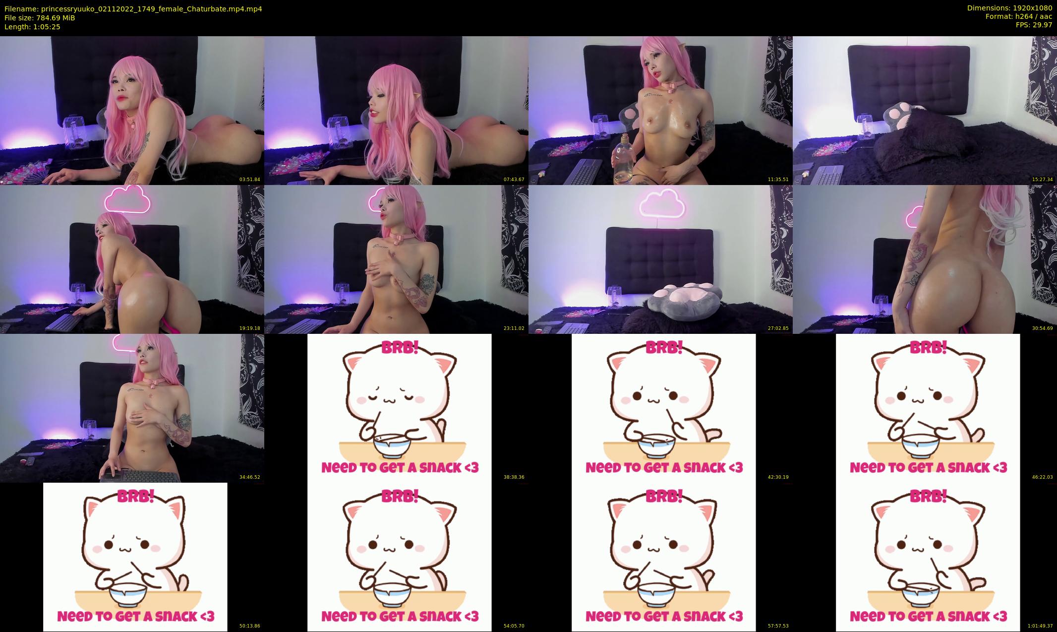 princessryuuko — 66 minute Chaturbate female cam show recording, 1080p, Nov 2, 2022