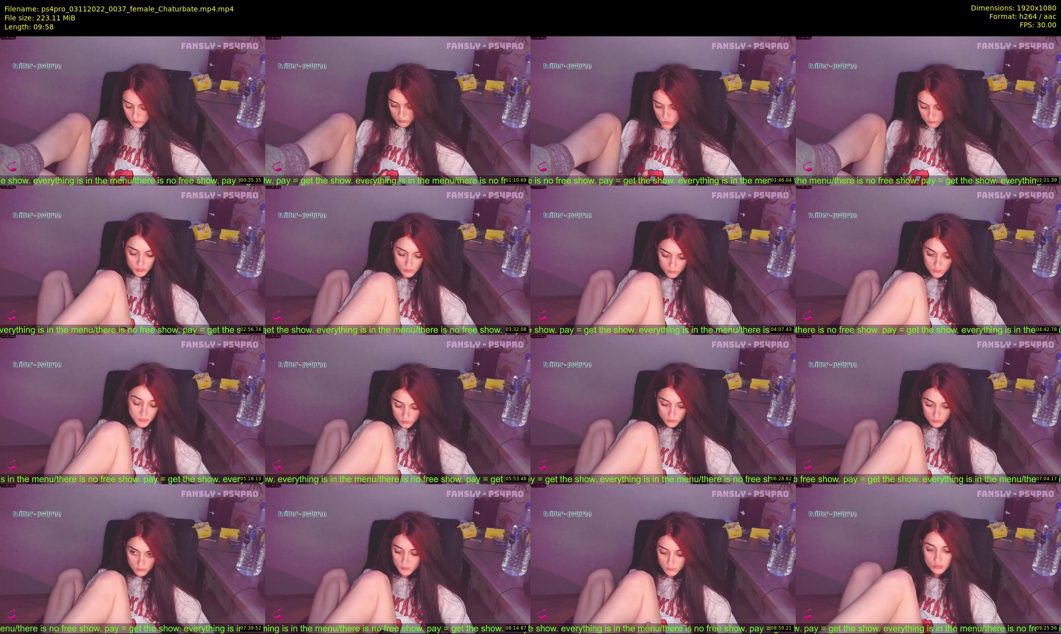 ps4pro — 10 minute Chaturbate female cam show recording, 1080p, Nov 3, 2022