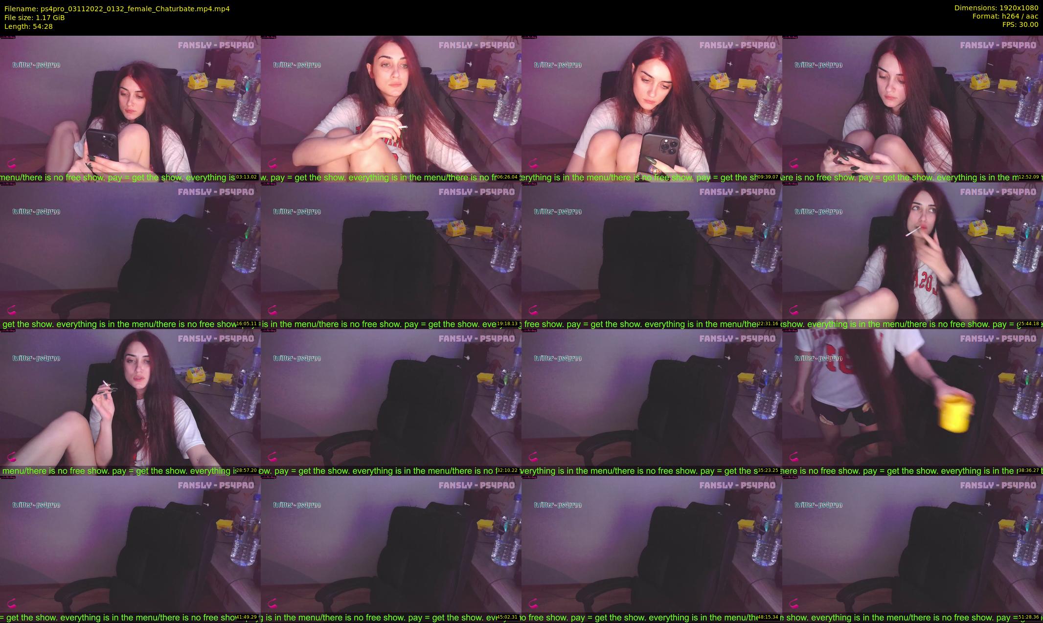 ps4pro — 55 minute Chaturbate female cam show recording, 1080p, Nov 3, 2022