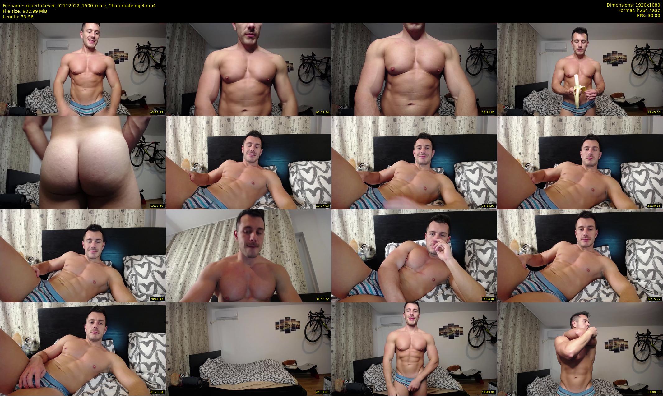 roberto4ever — 54 minute Chaturbate male cam show recording, 1080p, Nov 2, 2022