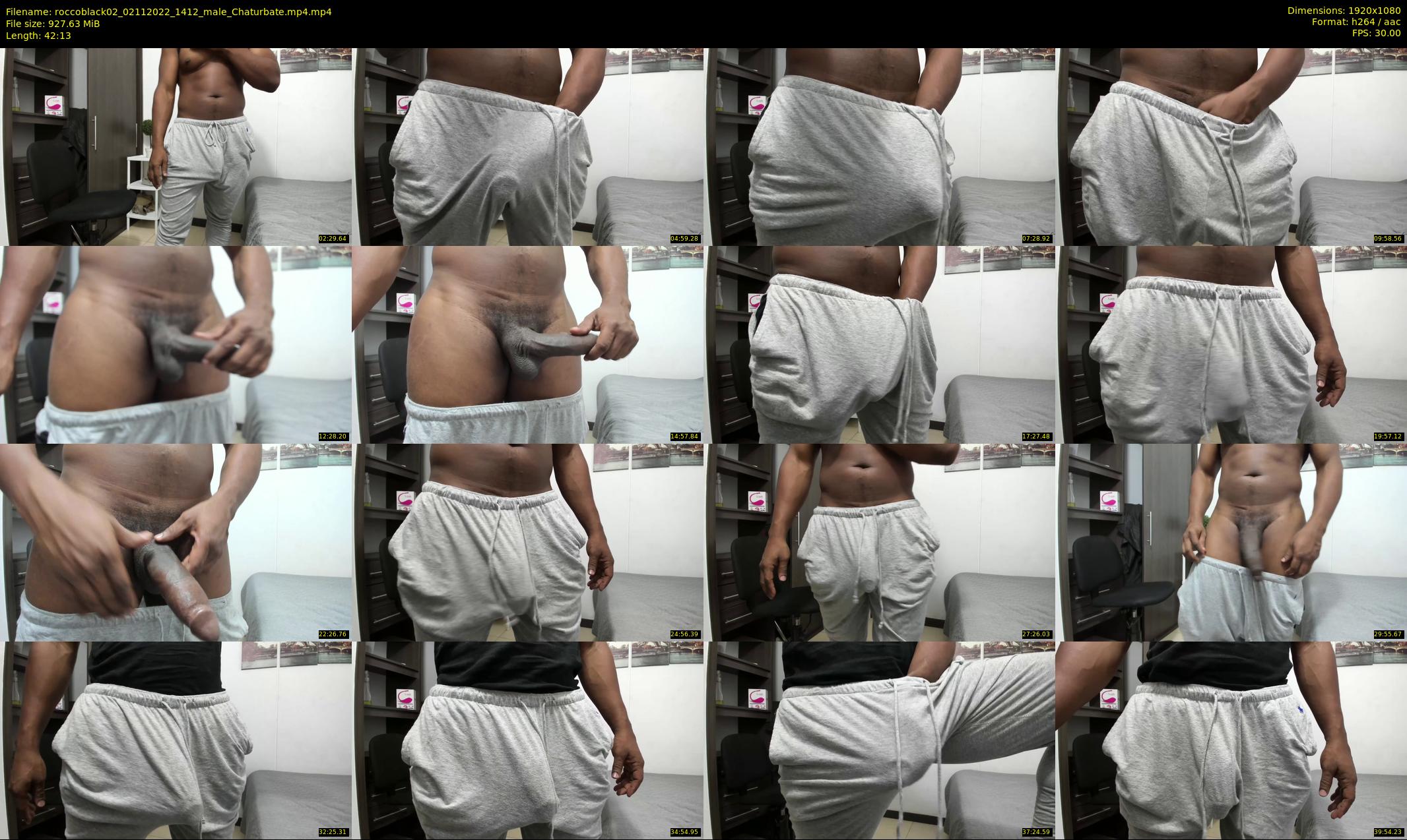 roccoblack02 — 43 minute Chaturbate male cam show recording, 1080p, Nov 2, 2022