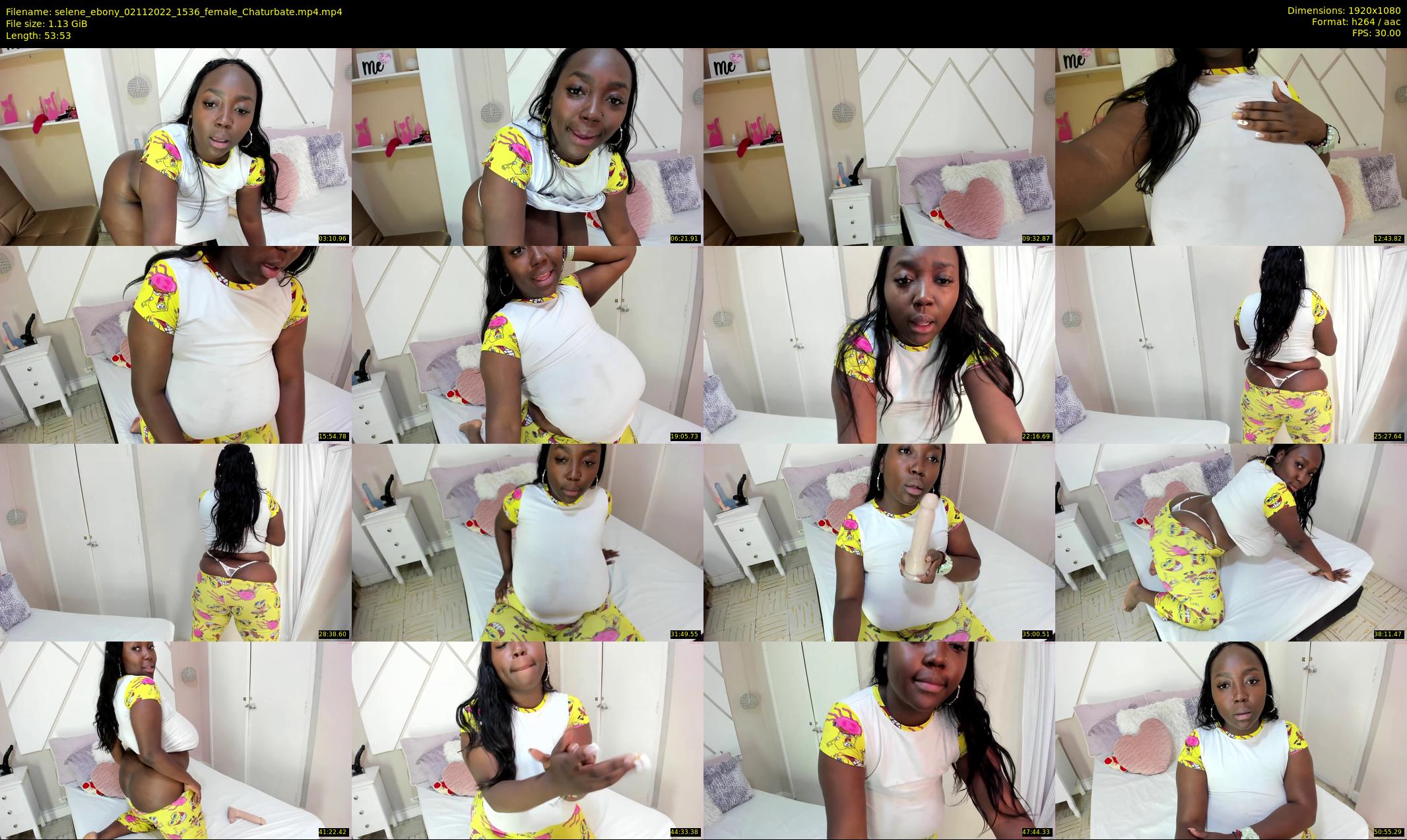 selene_ebony — 54 minute Chaturbate female cam show recording, 1080p, Nov 2, 2022