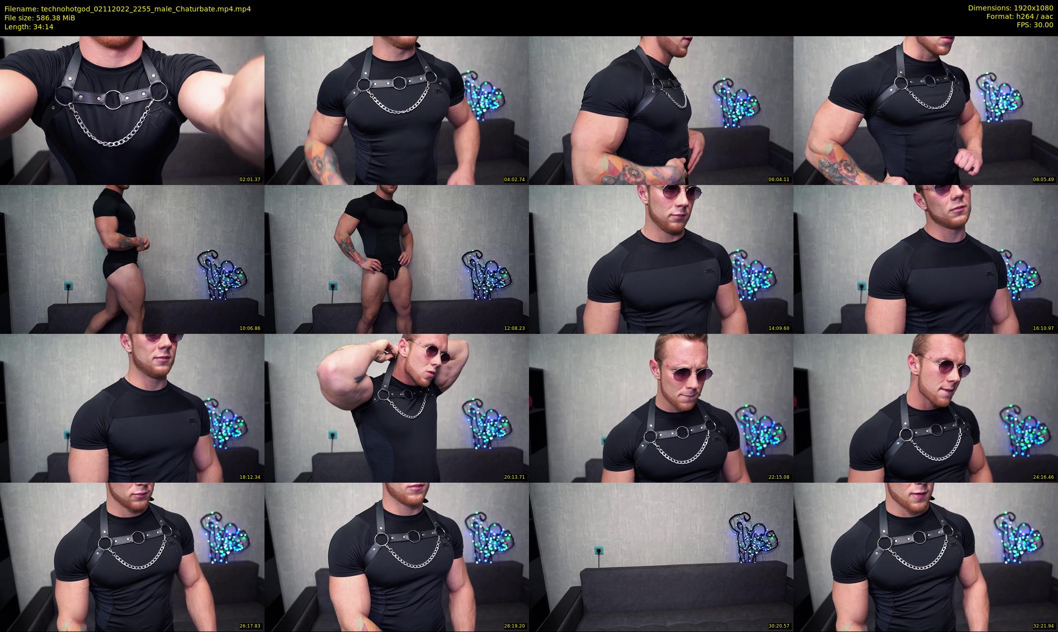 technohotgod — 35 minute Chaturbate male cam show recording, 1080p, Nov 2, 2022