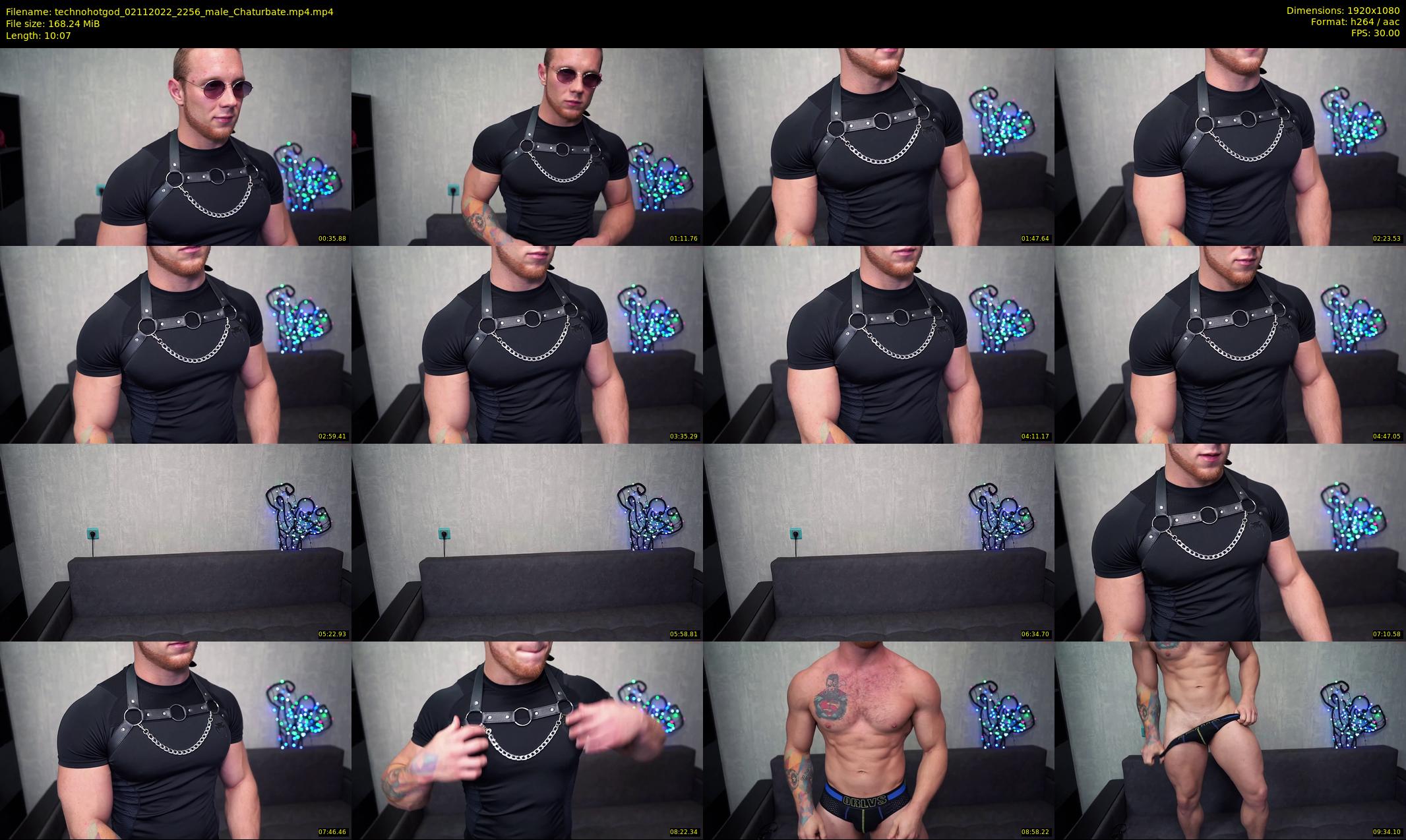 technohotgod — 11 minute Chaturbate male cam show recording, 1080p, Nov 2, 2022