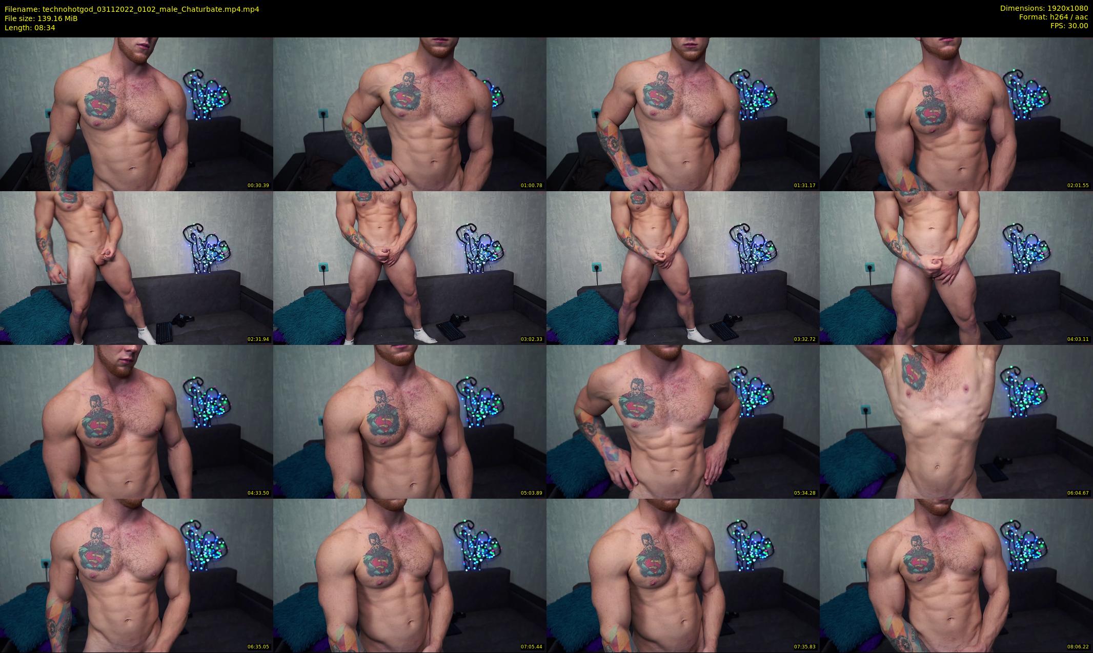 technohotgod — 9 minute Chaturbate male cam show recording, 1080p, Nov 3, 2022