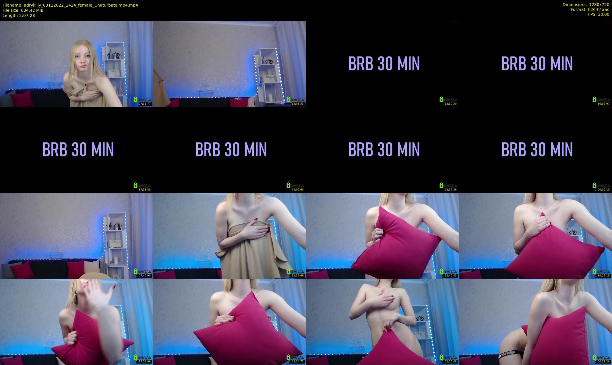 adrykilly — 128 minute Chaturbate female cam show recording, 720p, Nov 3, 2022