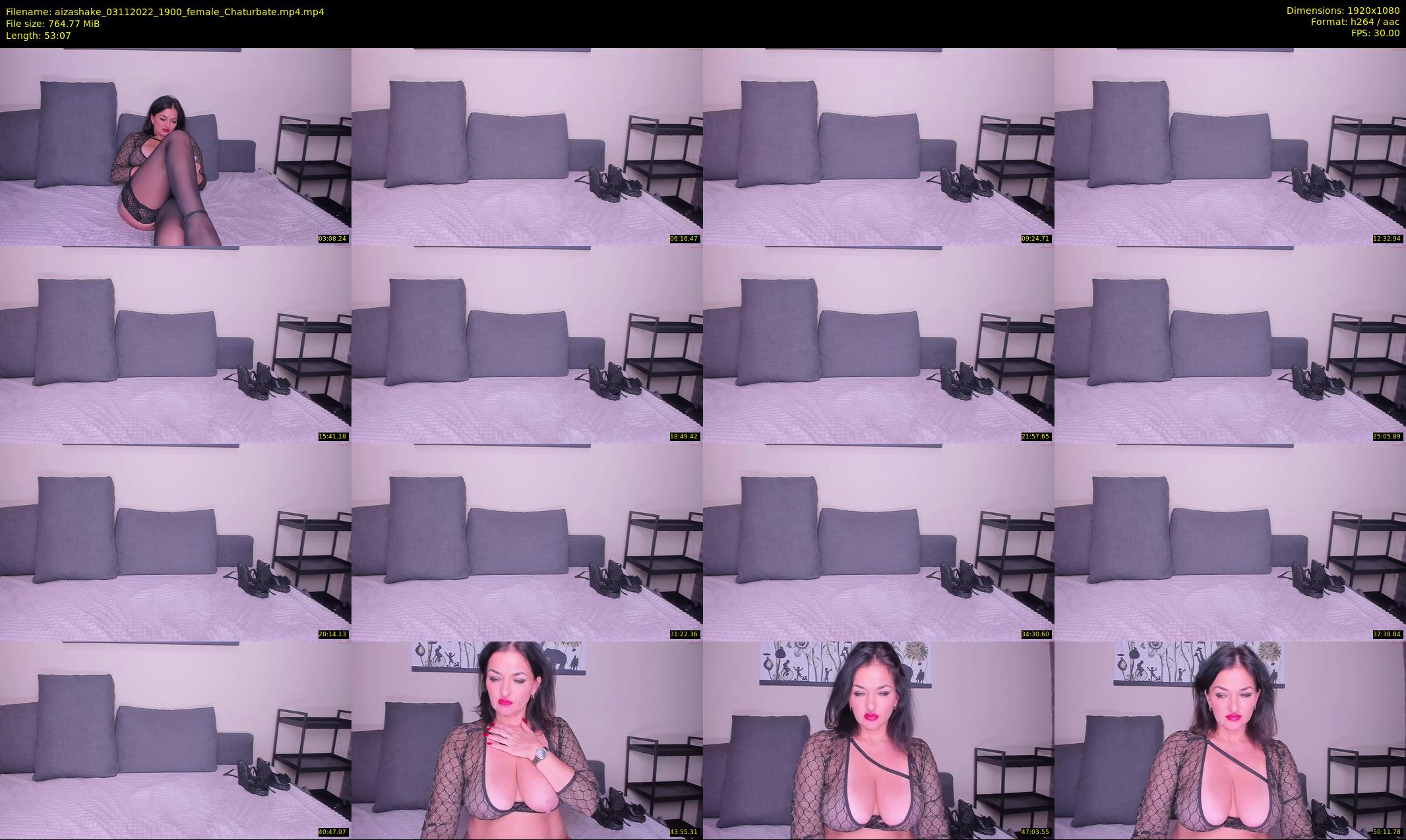 aizashake — 54 minute Chaturbate female cam show recording, 1080p, Nov 3, 2022