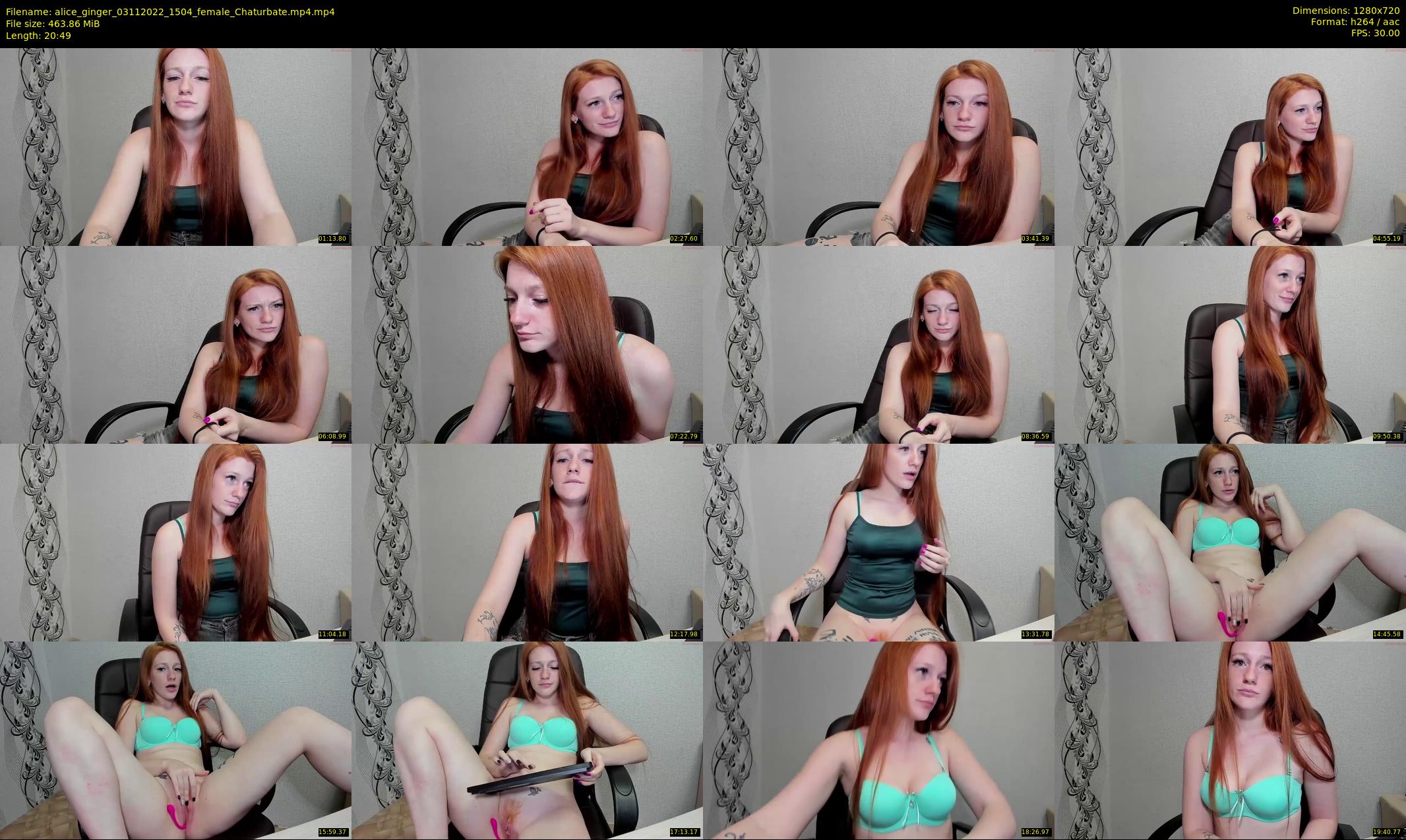 alice_ginger — 21 minute Chaturbate female cam show recording, 720p, Nov 3, 2022