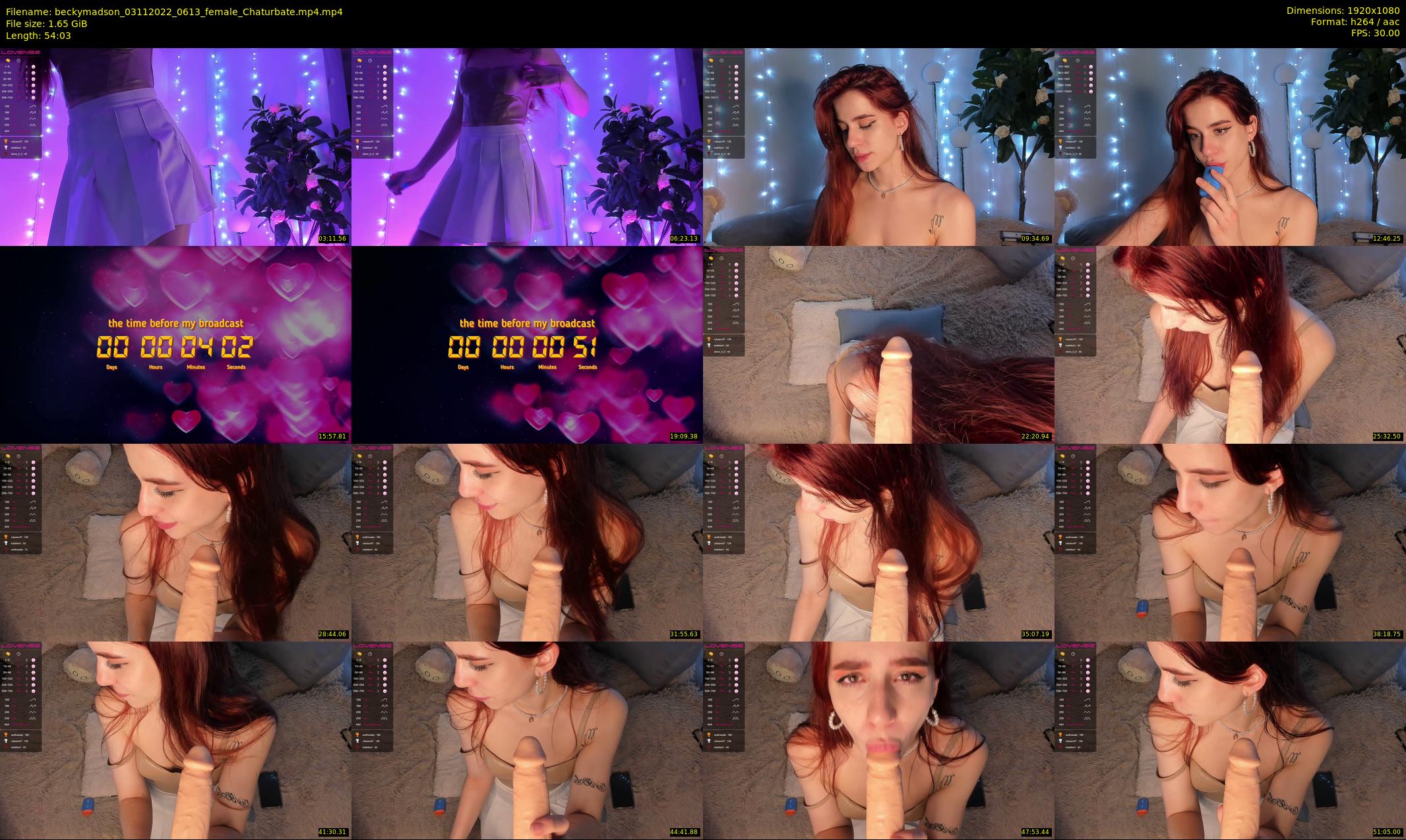 beckymadson — 55 minute Chaturbate female cam show recording, 1080p, Nov 3, 2022