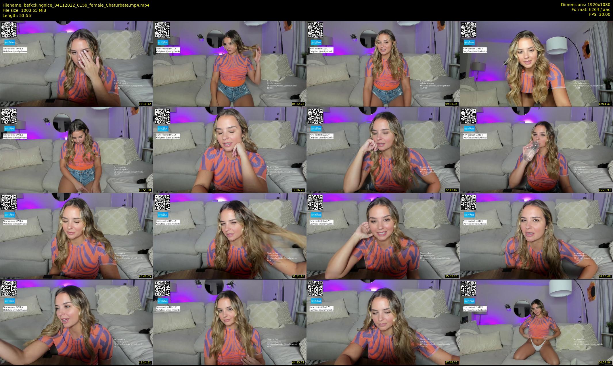 befxckingnice — 54 minute Chaturbate female cam show recording, 1080p, Nov 4, 2022