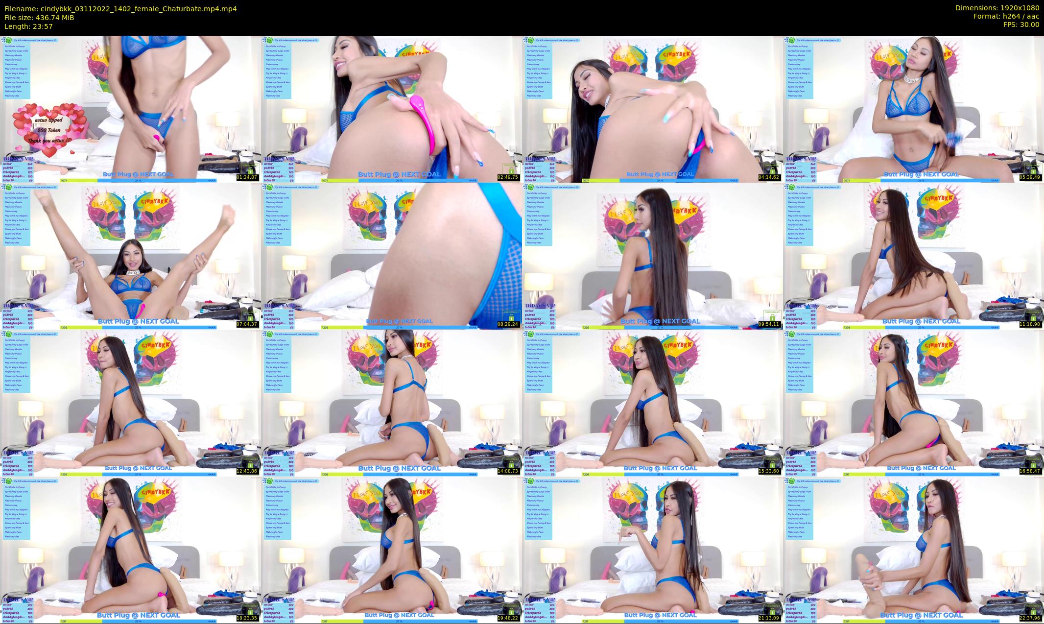 cindybkk — 24 minute Chaturbate female cam show recording, 1080p, Nov 3, 2022