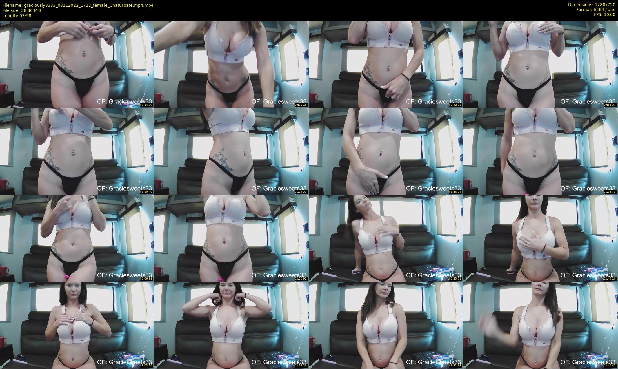 graciously3333 — 4 minute Chaturbate female cam show recording, 720p, Nov 3, 2022