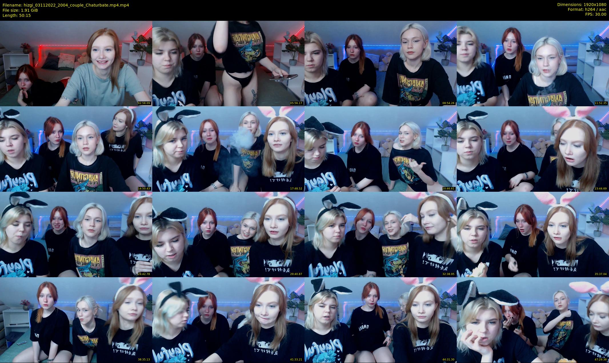 hizgi — 51 minute Chaturbate couple cam show recording, 1080p, Nov 3, 2022