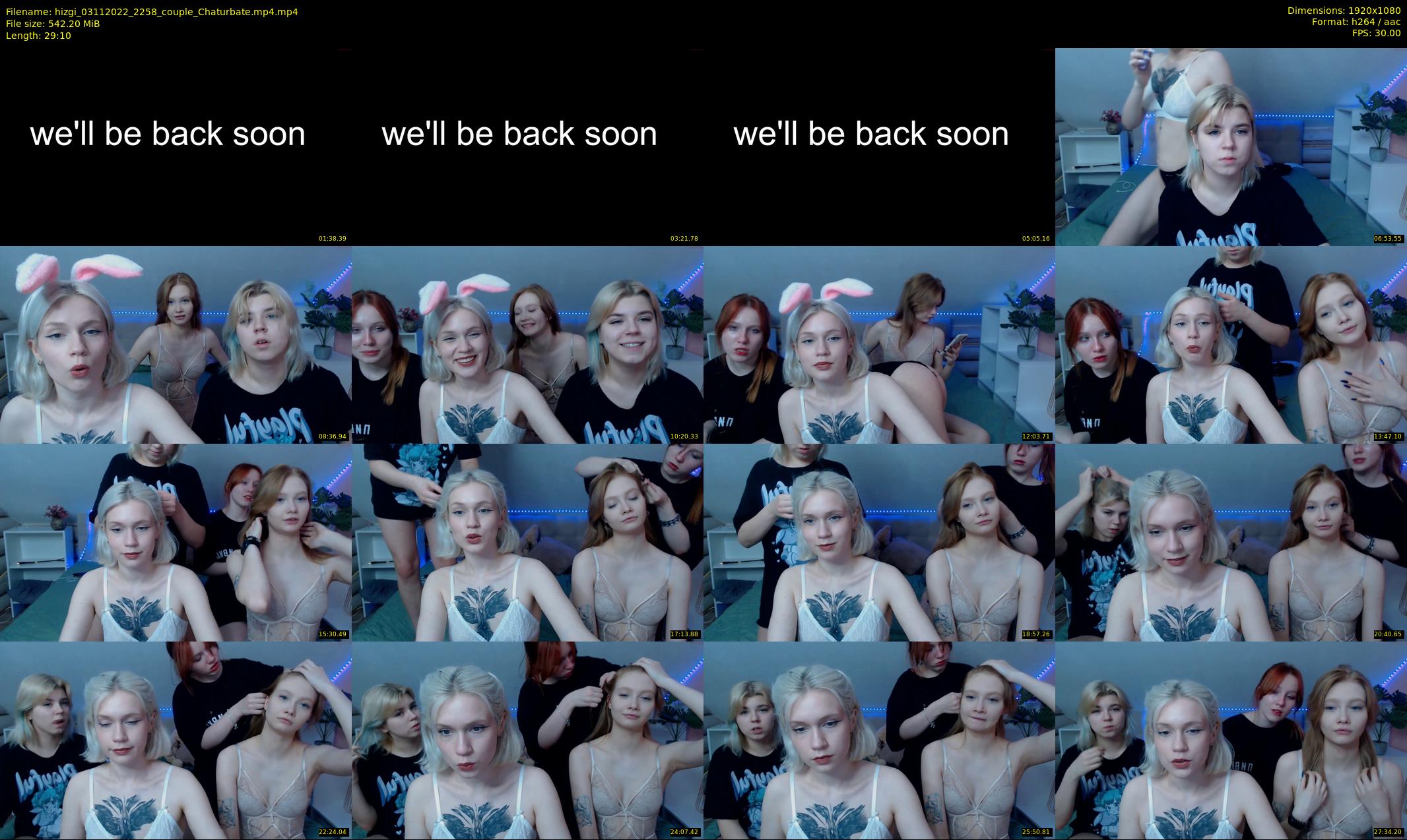 hizgi — 30 minute Chaturbate couple cam show recording, 1080p, Nov 3, 2022