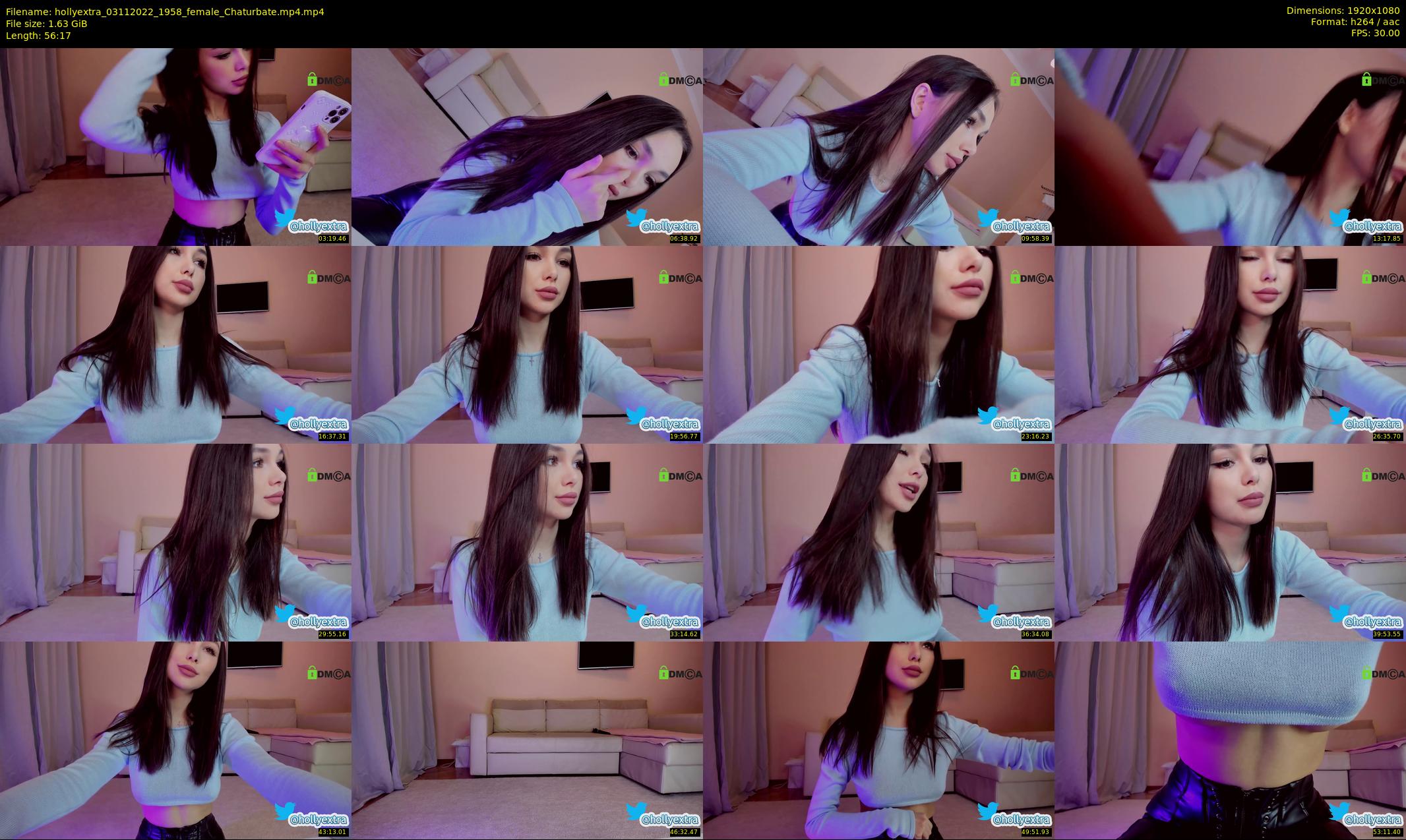 hollyextra — 57 minute Chaturbate female cam show recording, 1080p, Nov 3, 2022
