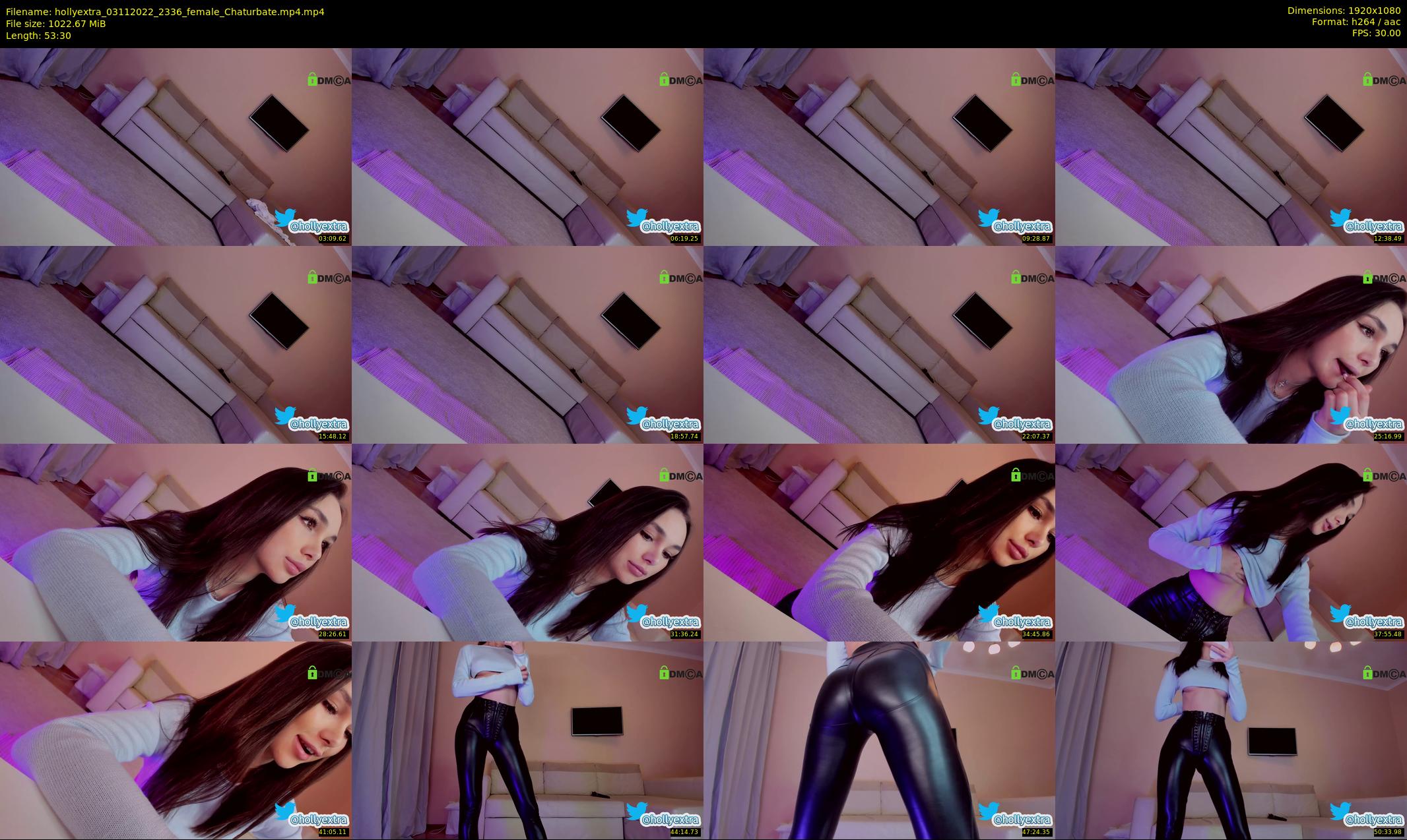 hollyextra — 54 minute Chaturbate female cam show recording, 1080p, Nov 3, 2022