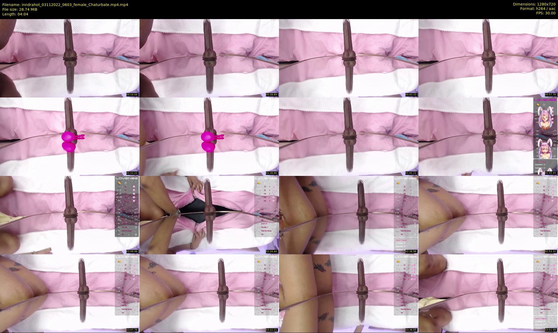 inndrahot — 5 minute Chaturbate female cam show recording, 720p, Nov 3, 2022