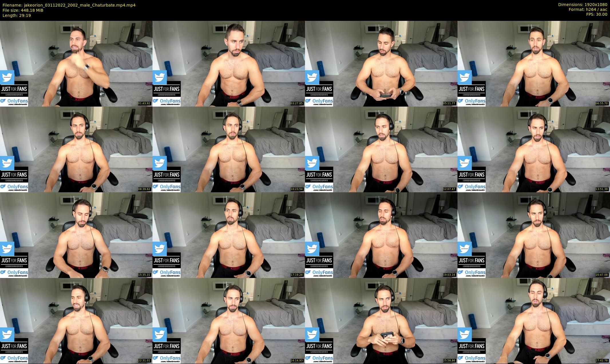 jakeorion — 30 minute Chaturbate male cam show recording, 1080p, Nov 3, 2022
