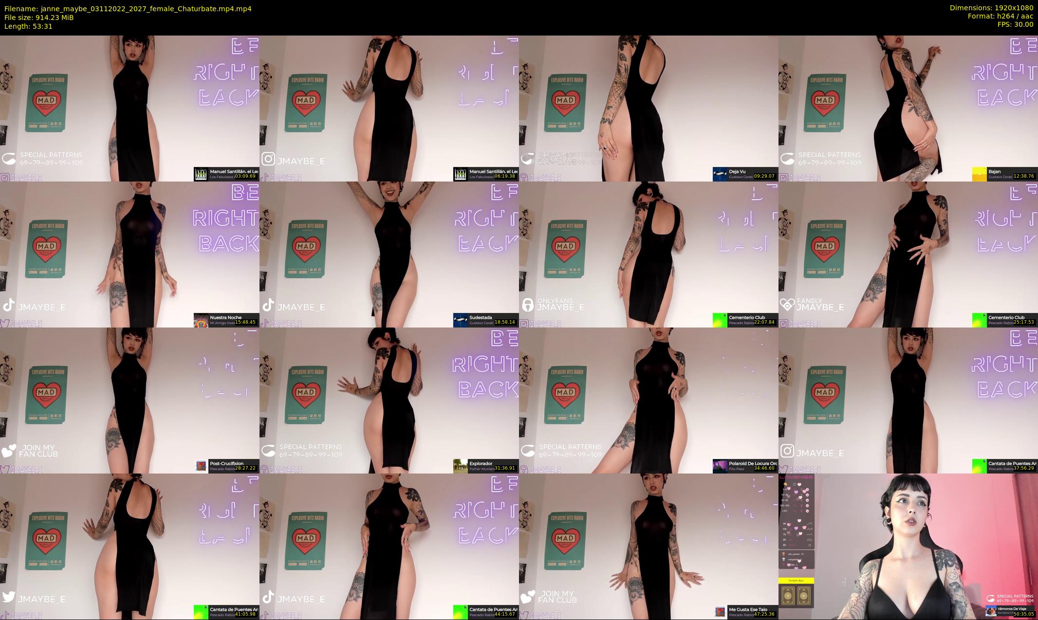 janne_maybe — 54 minute Chaturbate female cam show recording, 1080p, Nov 3, 2022