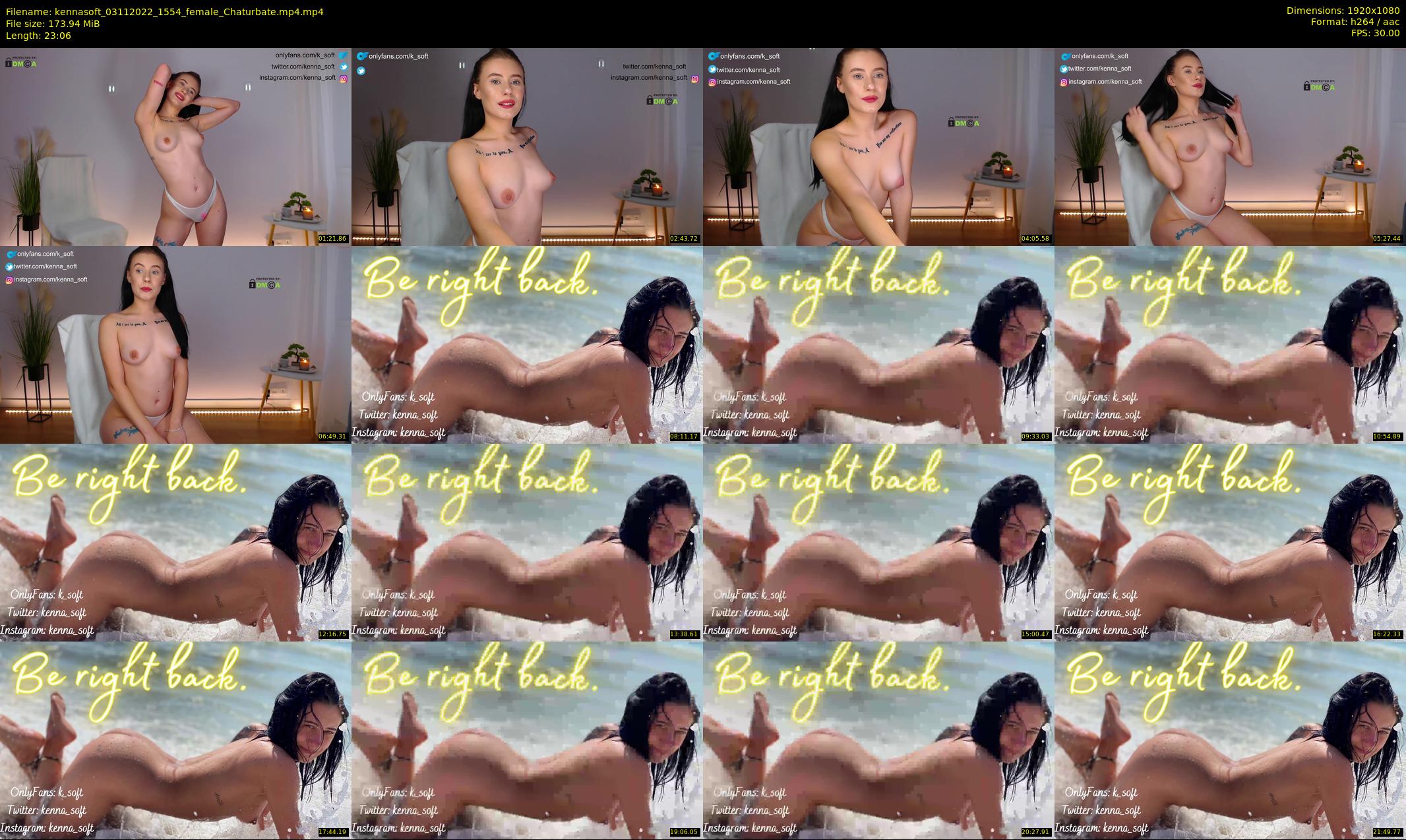 kennasoft — 24 minute Chaturbate female cam show recording, 1080p, Nov 3, 2022