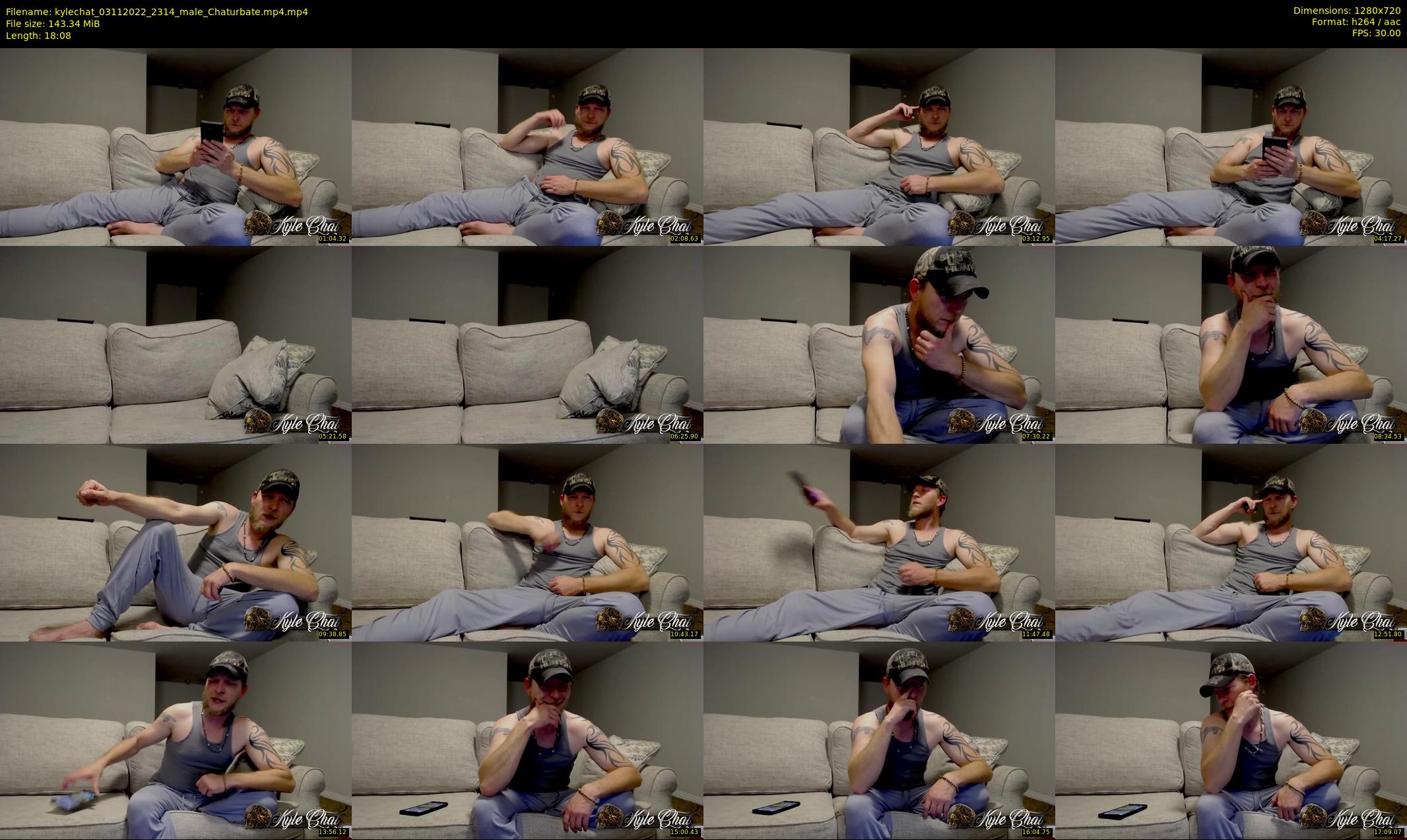 kylechat — 19 minute Chaturbate male cam show recording, 720p, Nov 3, 2022