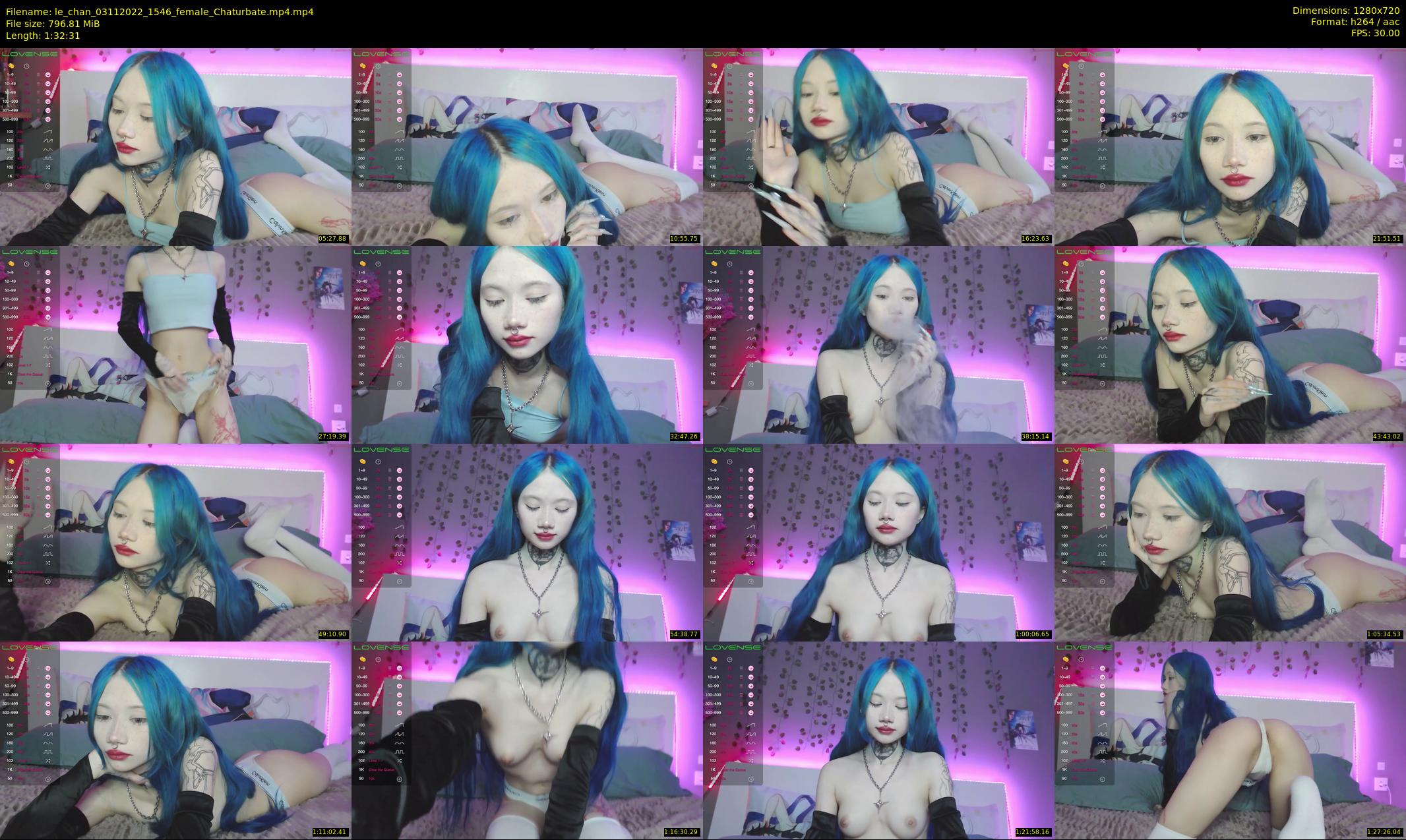 le_chan — 93 minute Chaturbate female cam show recording, 720p, Nov 3, 2022