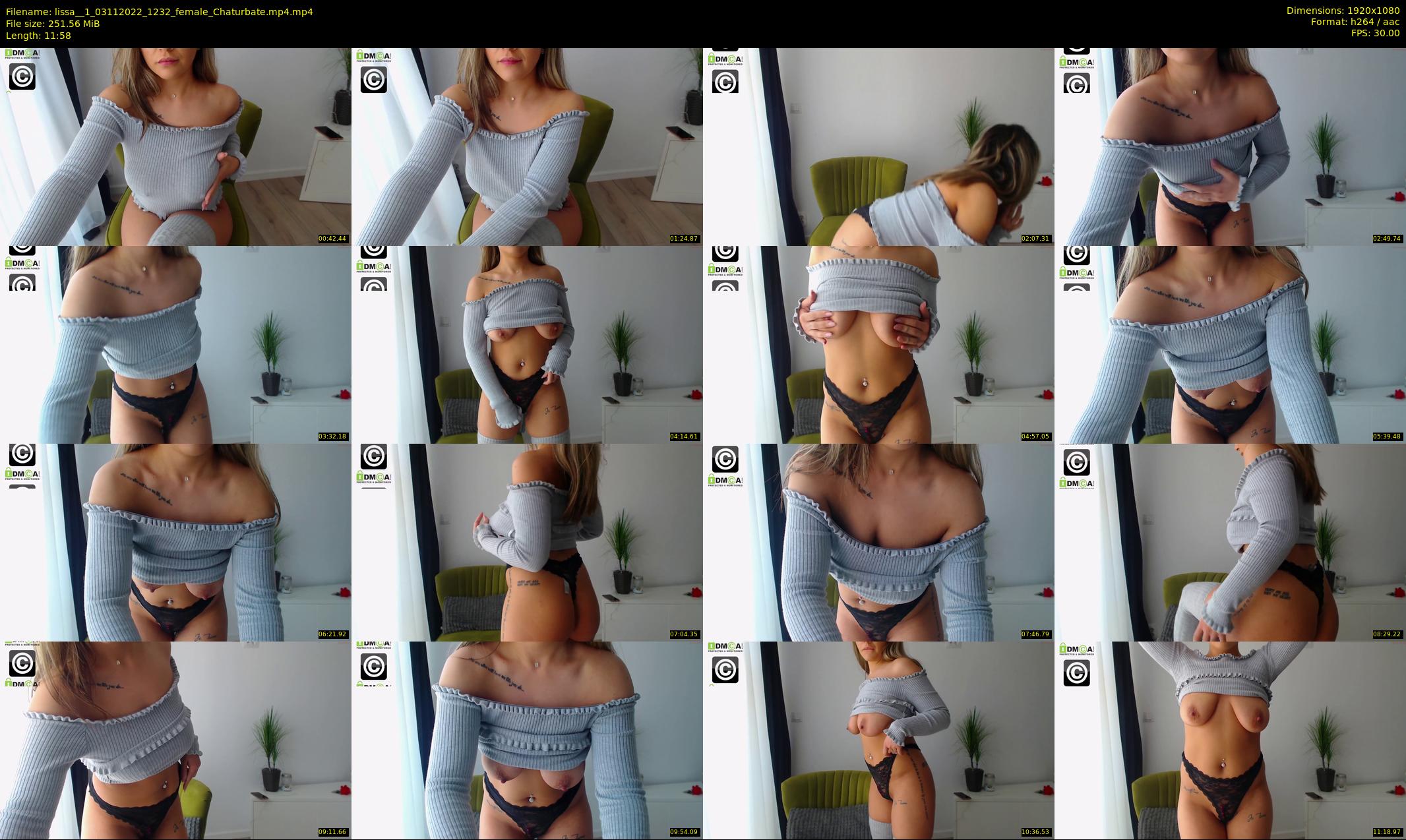 lissa__1 — 12 minute Chaturbate female cam show recording, 1080p, Nov 3, 2022