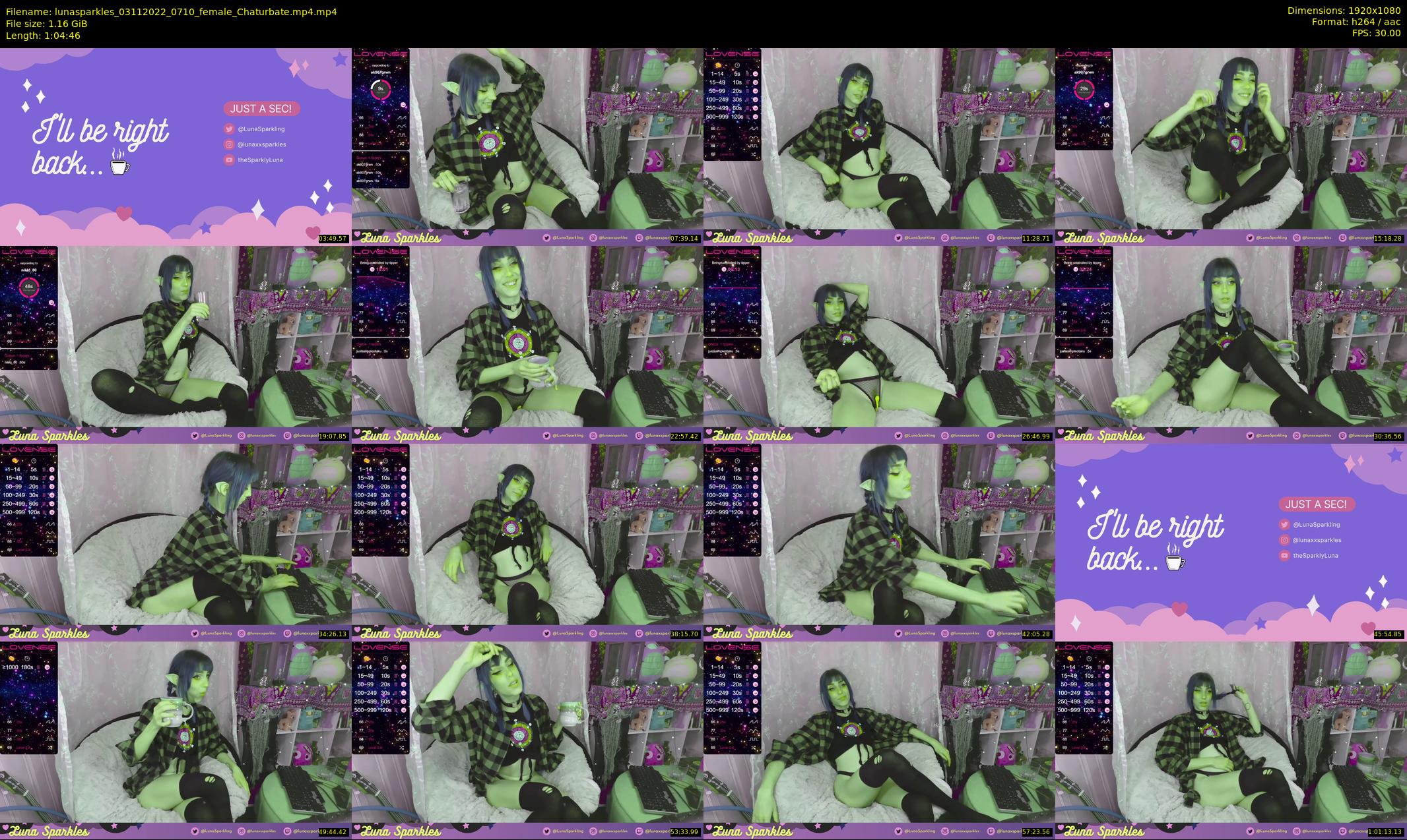 lunasparkles — 65 minute Chaturbate female cam show recording, 1080p, Nov 3, 2022