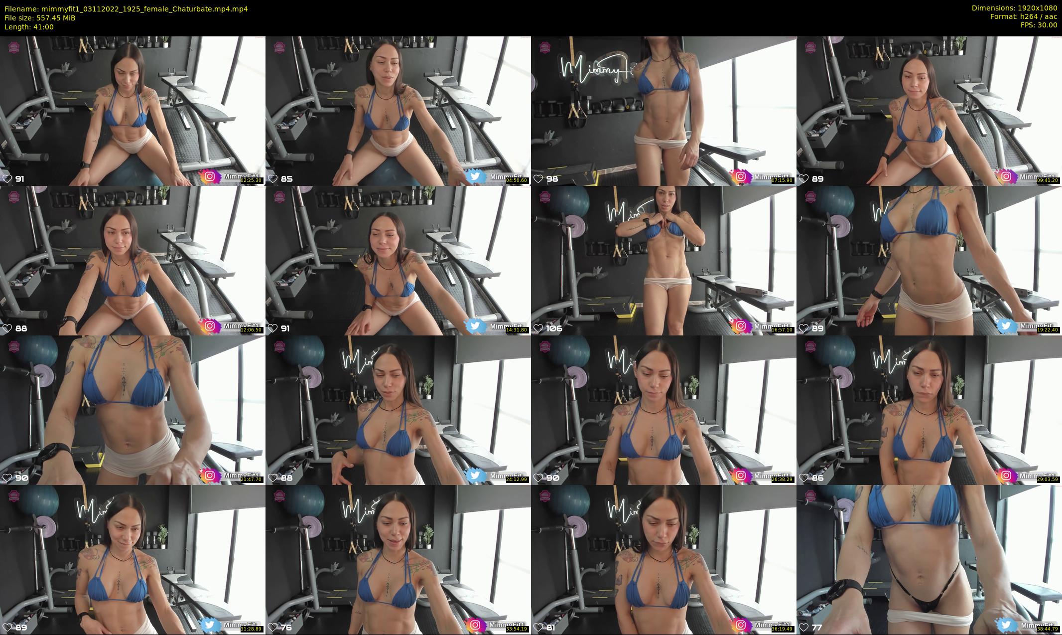 mimmyfit1 — 41 minute Chaturbate female cam show recording, 1080p, Nov 3, 2022