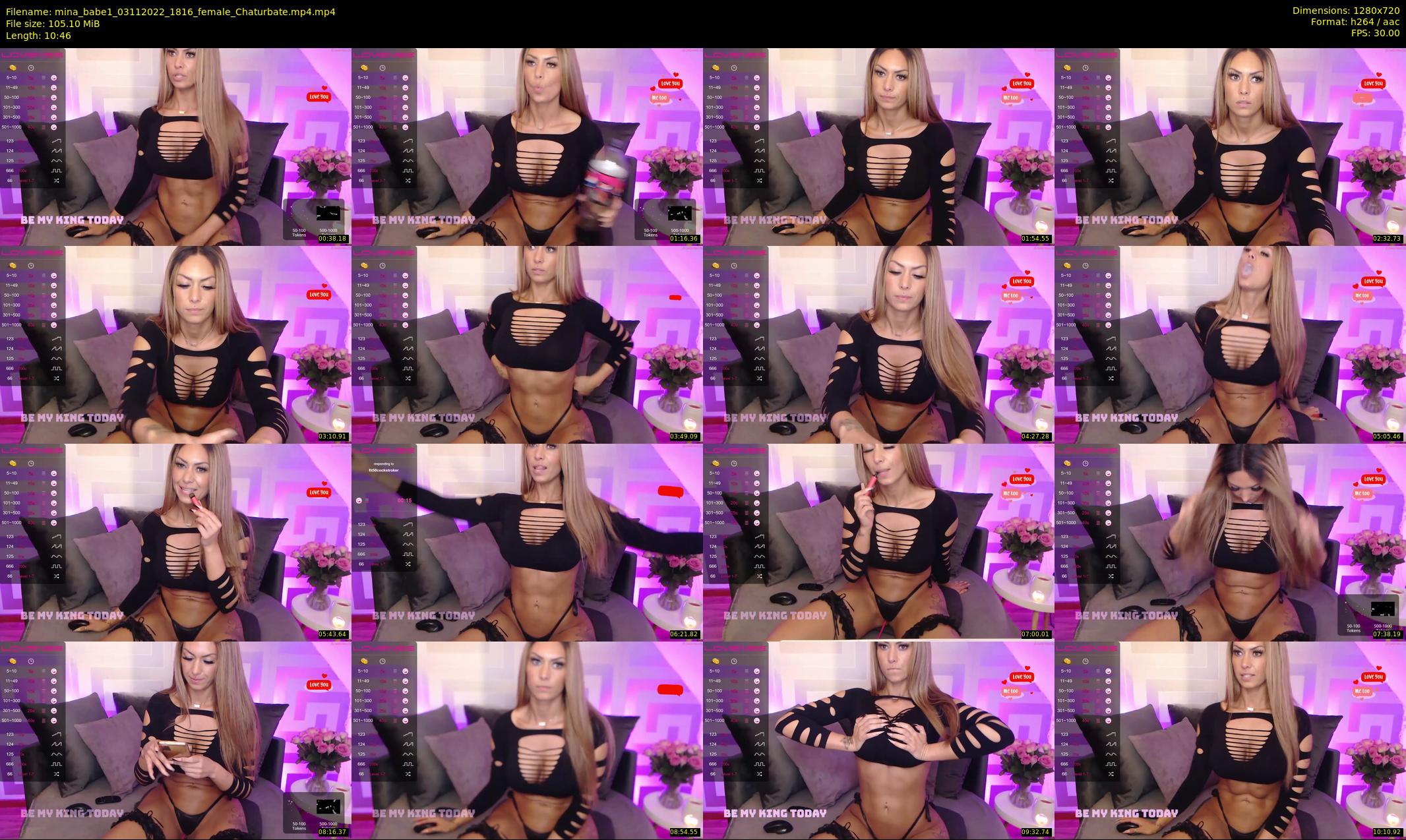 mina_babe1 — 11 minute Chaturbate female cam show recording, 720p, Nov 3, 2022