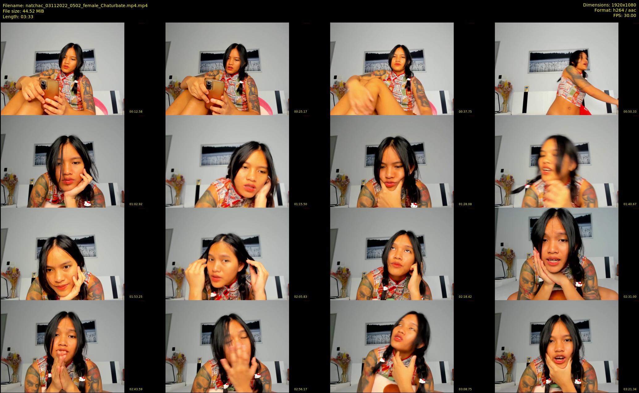 natchac — 4 minute Chaturbate female cam show recording, 1080p, Nov 3, 2022