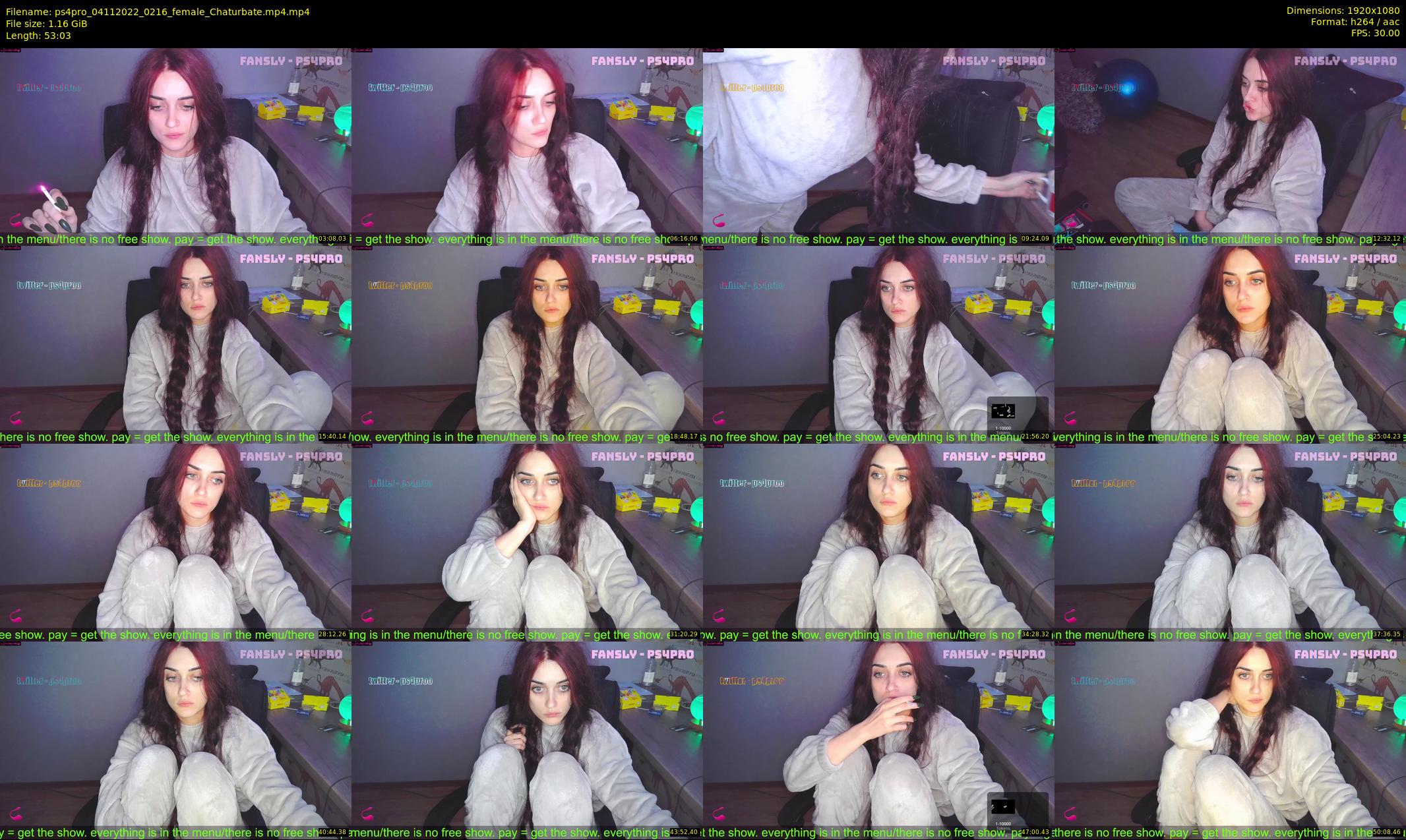 ps4pro — 54 minute Chaturbate female cam show recording, 1080p, Nov 4, 2022