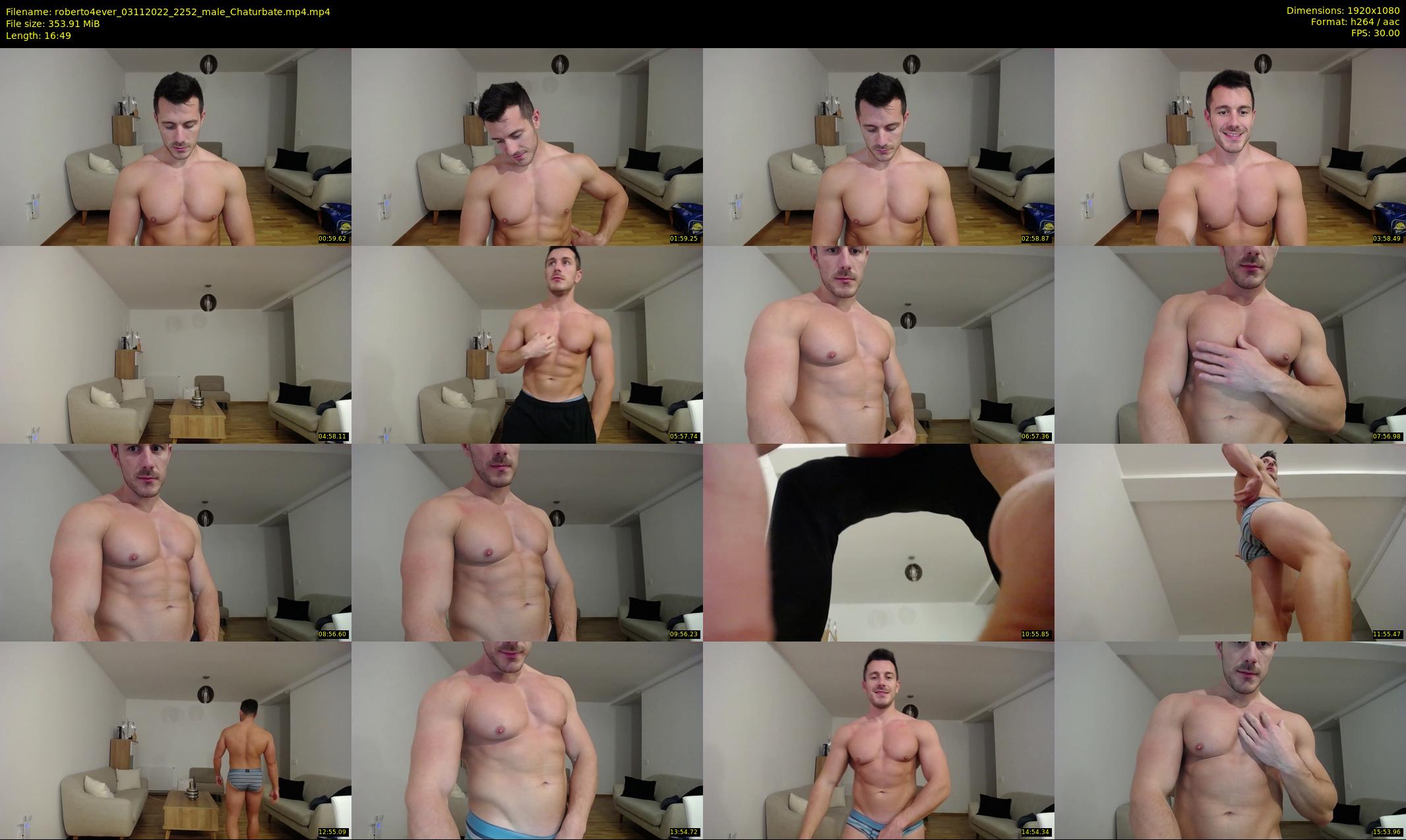 roberto4ever — 17 minute Chaturbate male cam show recording, 1080p, Nov 3, 2022