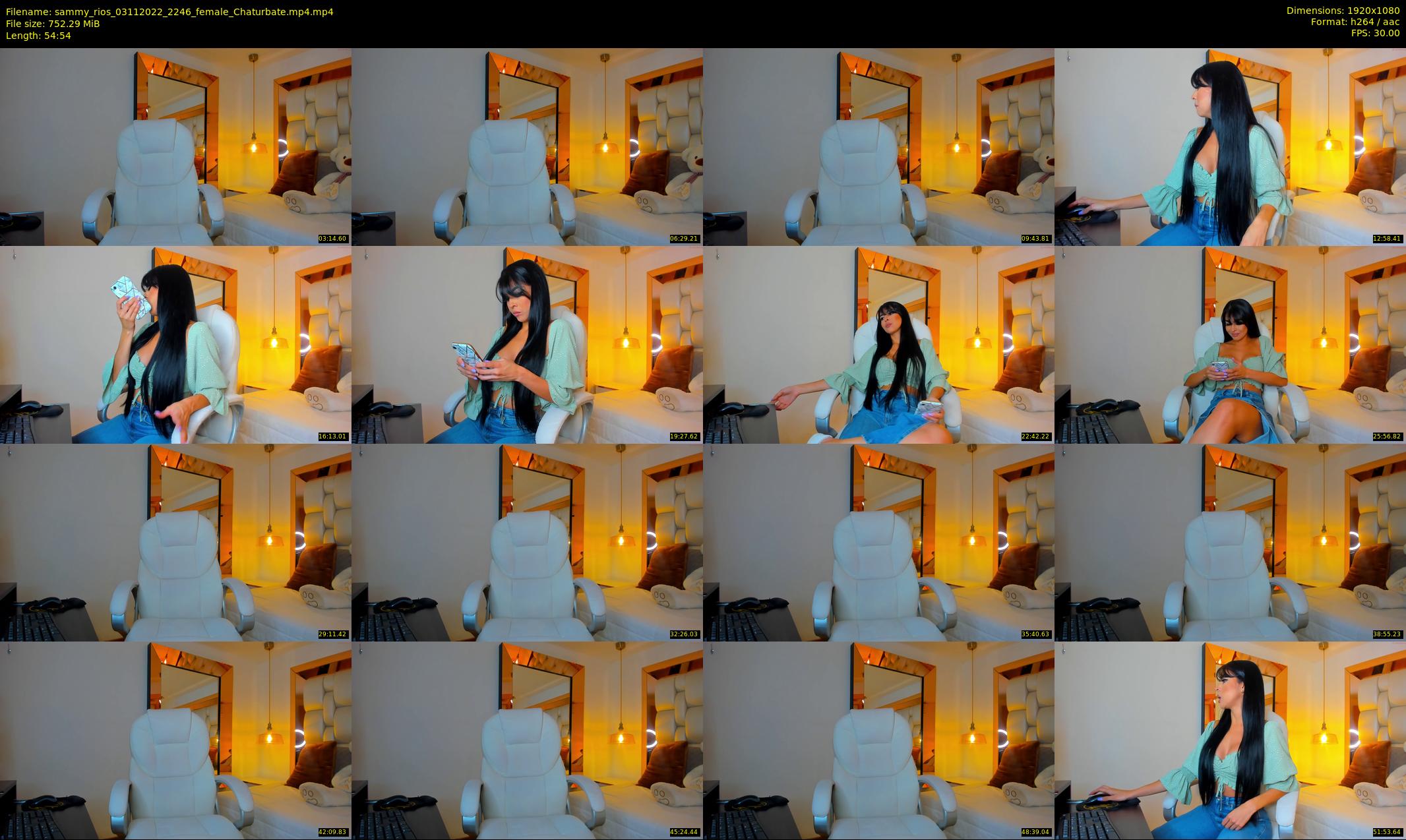 sammy_rios — 55 minute Chaturbate female cam show recording, 1080p, Nov 3, 2022