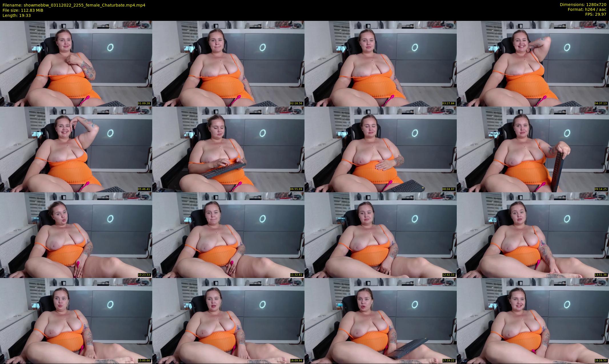 showmebbw — 20 minute Chaturbate female cam show recording, 720p, Nov 3, 2022