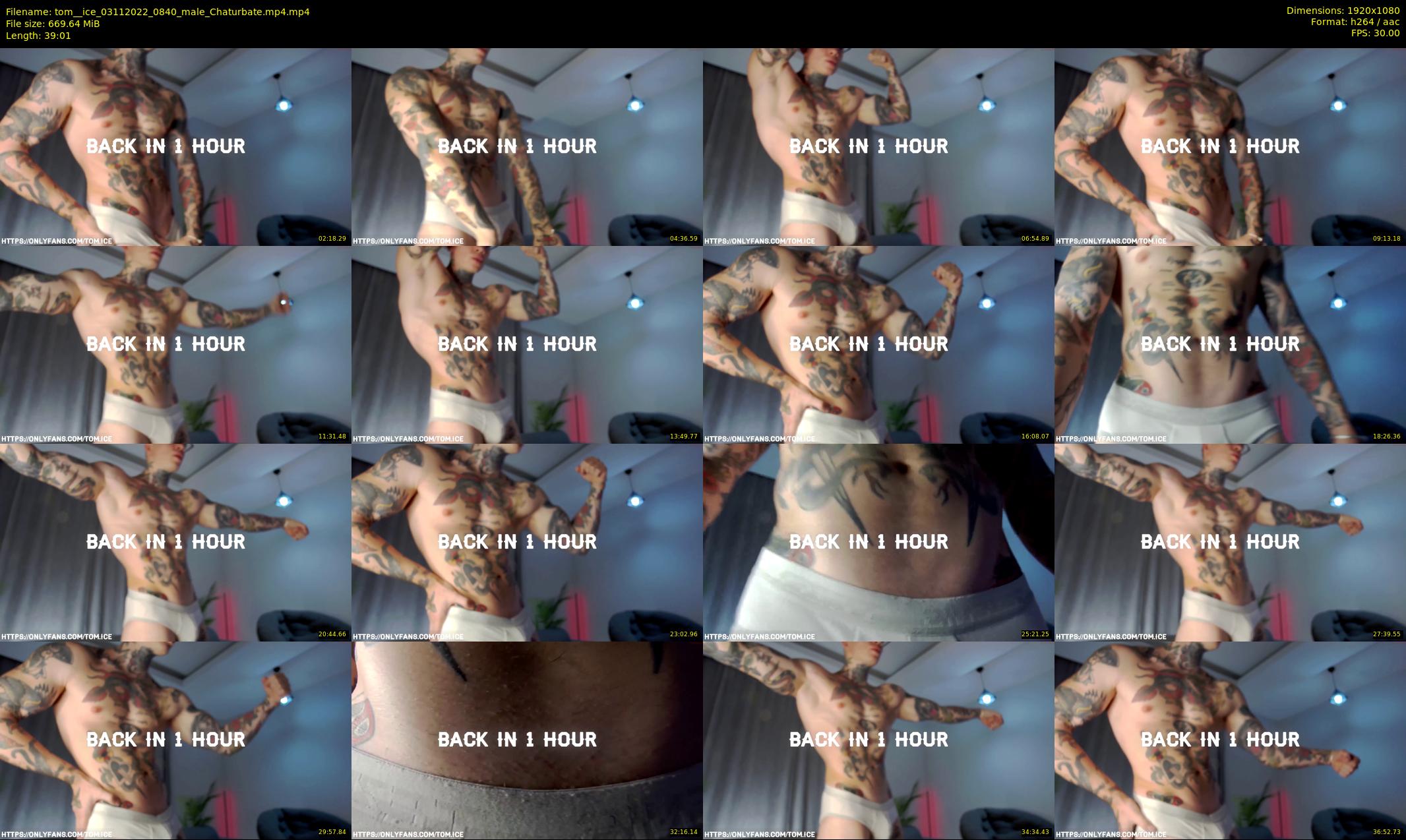 tom__ice — 40 minute Chaturbate male cam show recording, 1080p, Nov 3, 2022