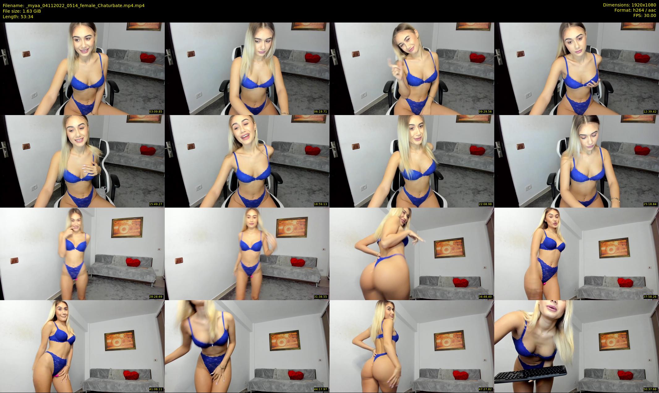 _myaa — 54 minute Chaturbate female cam show recording, 1080p, Nov 4, 2022