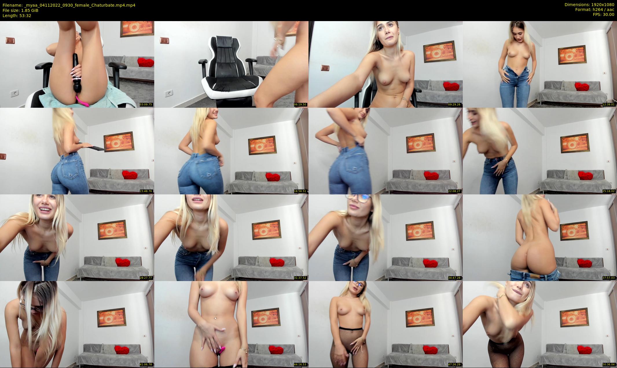 _myaa — 54 minute Chaturbate female cam show recording, 1080p, Nov 4, 2022