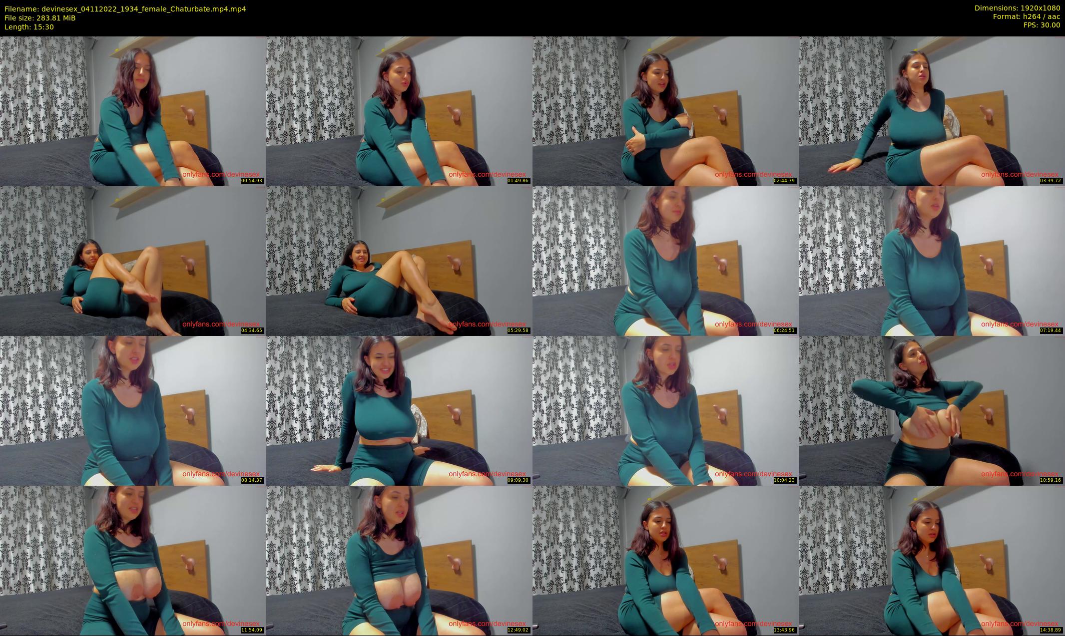 devinesex — 16 minute Chaturbate female cam show recording, 1080p, Nov 4, 2022