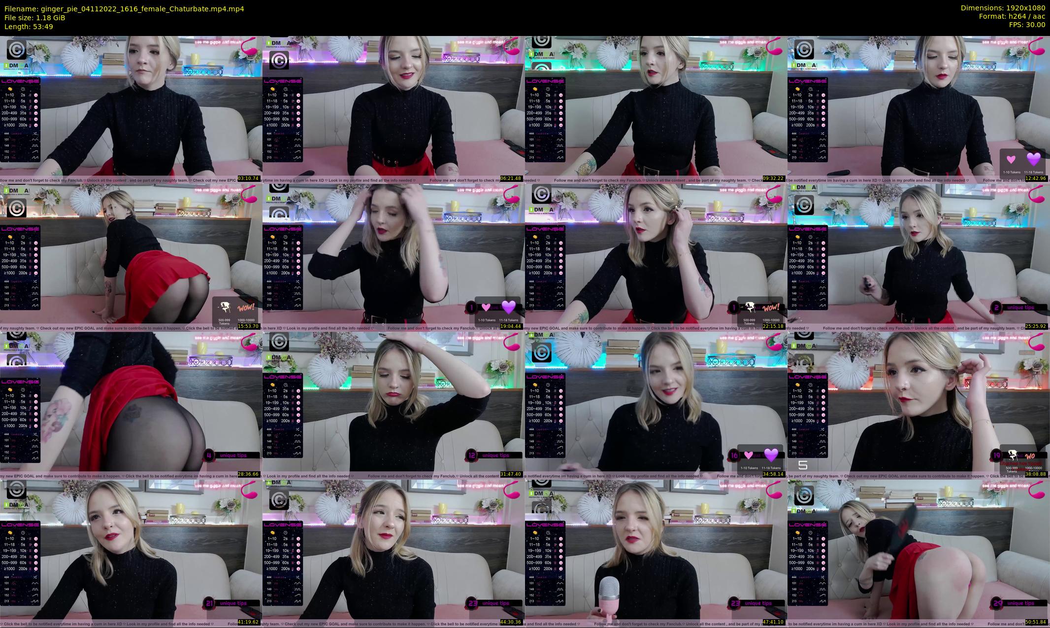 ginger_pie — 54 minute Chaturbate female cam show recording, 1080p, Nov 4, 2022