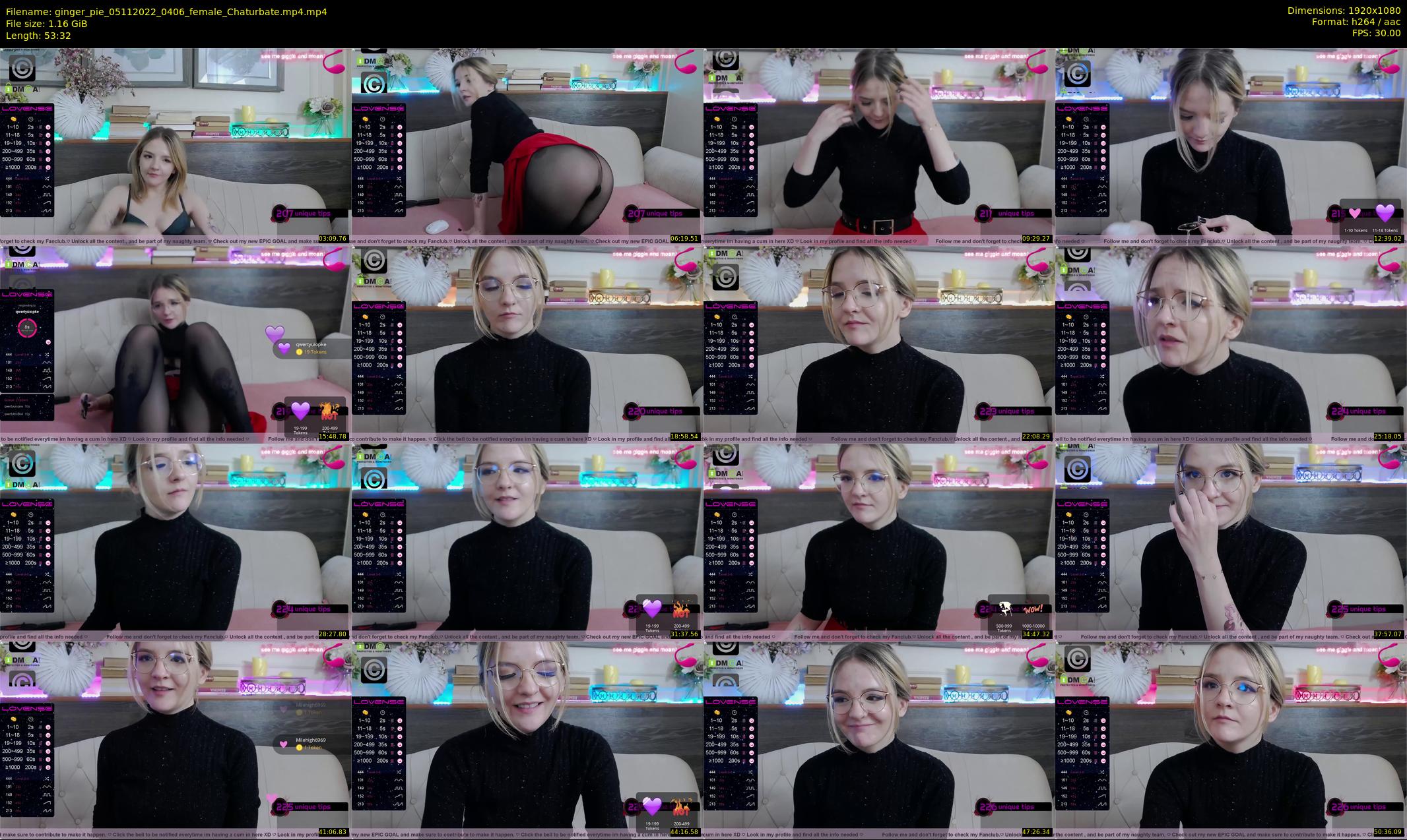 ginger_pie — 54 minute Chaturbate female cam show recording, 1080p, Nov 5, 2022