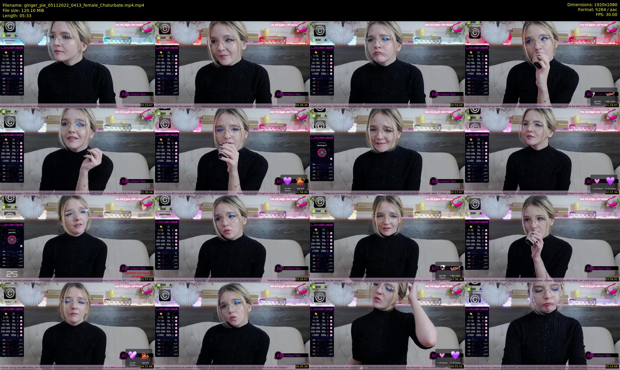ginger_pie — 6 minute Chaturbate female cam show recording, 1080p, Nov 5, 2022