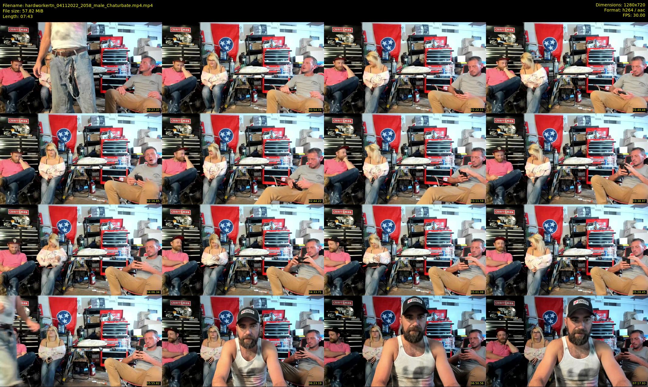 hardworkertn — 8 minute Chaturbate male cam show recording, 720p, Nov 4, 2022