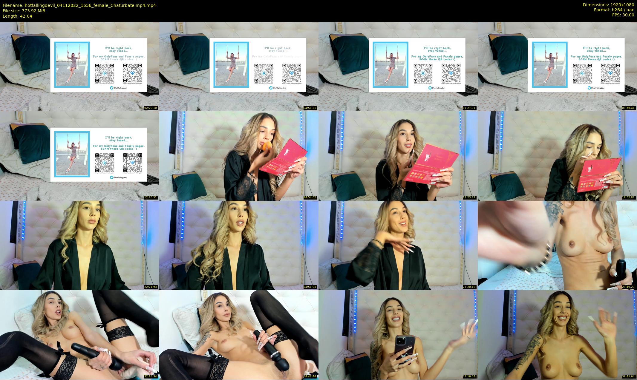 hotfallingdevil — 43 minute Chaturbate female cam show recording, 1080p, Nov 4, 2022